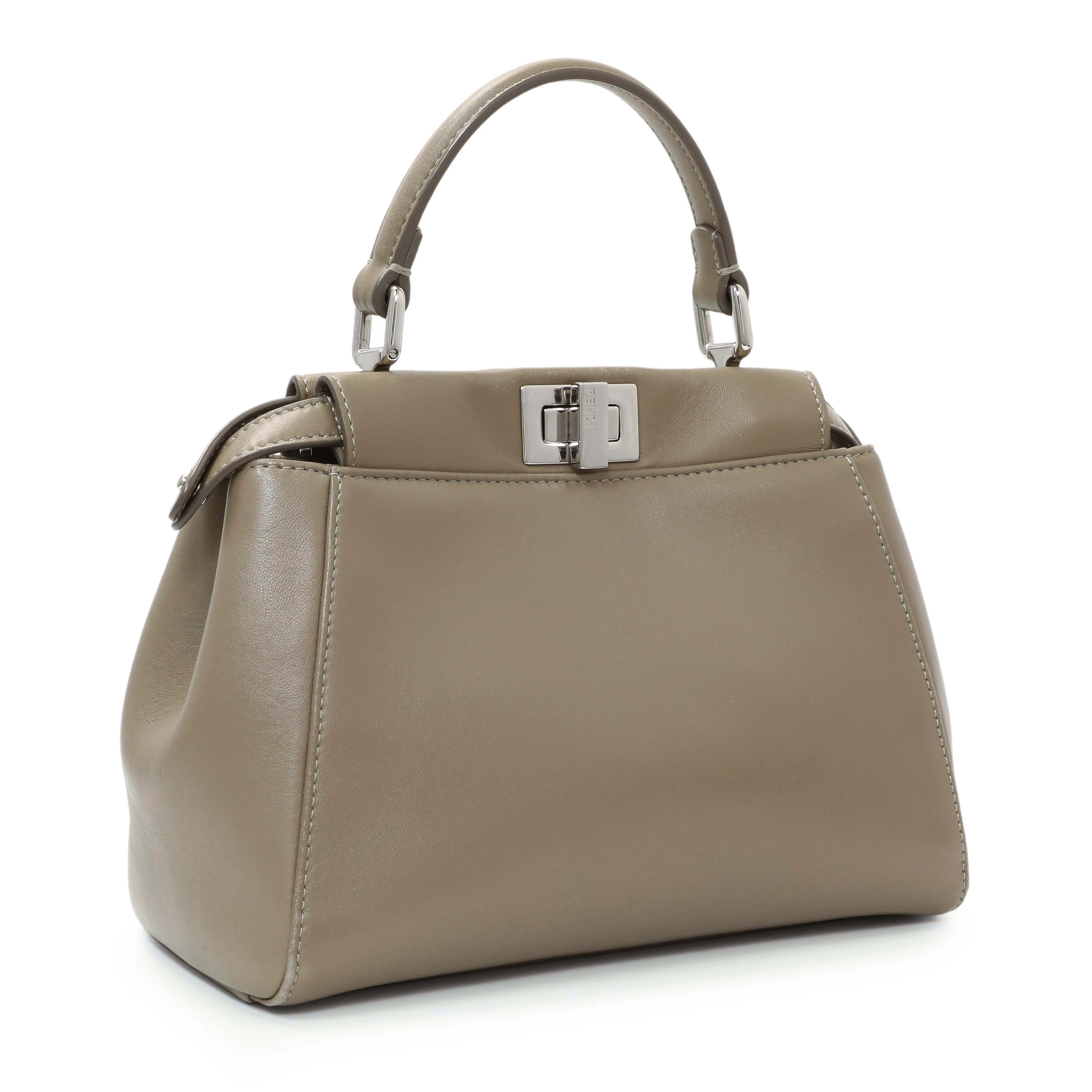 Fendi Tortora Nappa Mini Peekaboo Iconic Satchel - Image 2