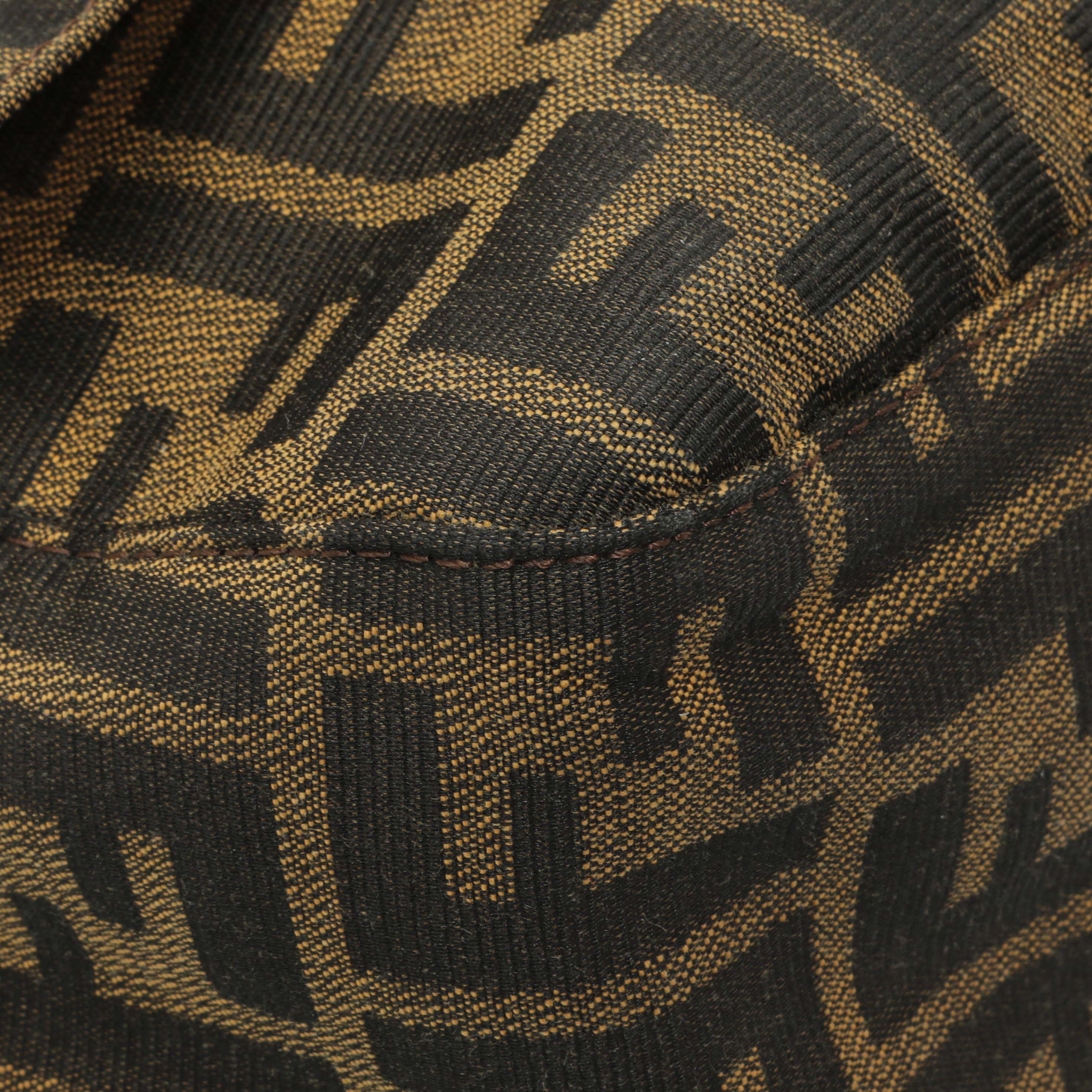Fendi Zucca Mama Baguette Zip Shoulder Bag - Image 4