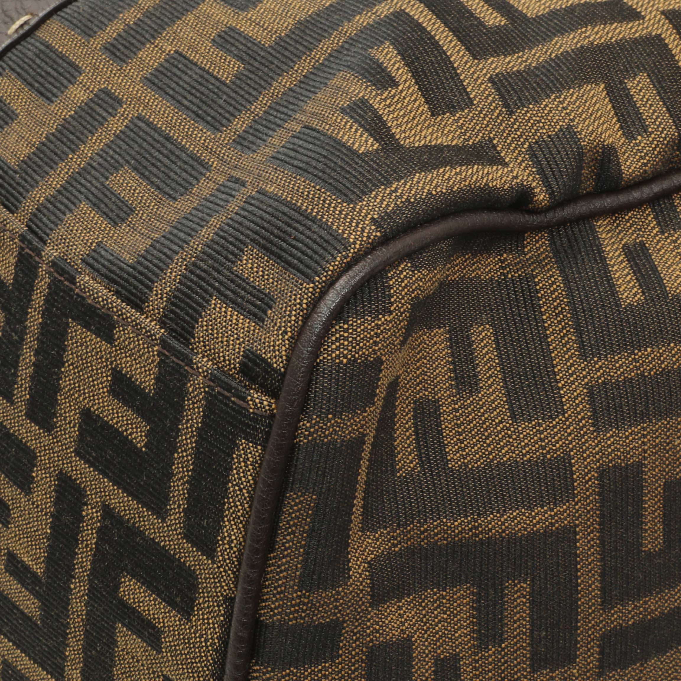 Fendi Zucca Selleria Large Boston Bag - Image 5