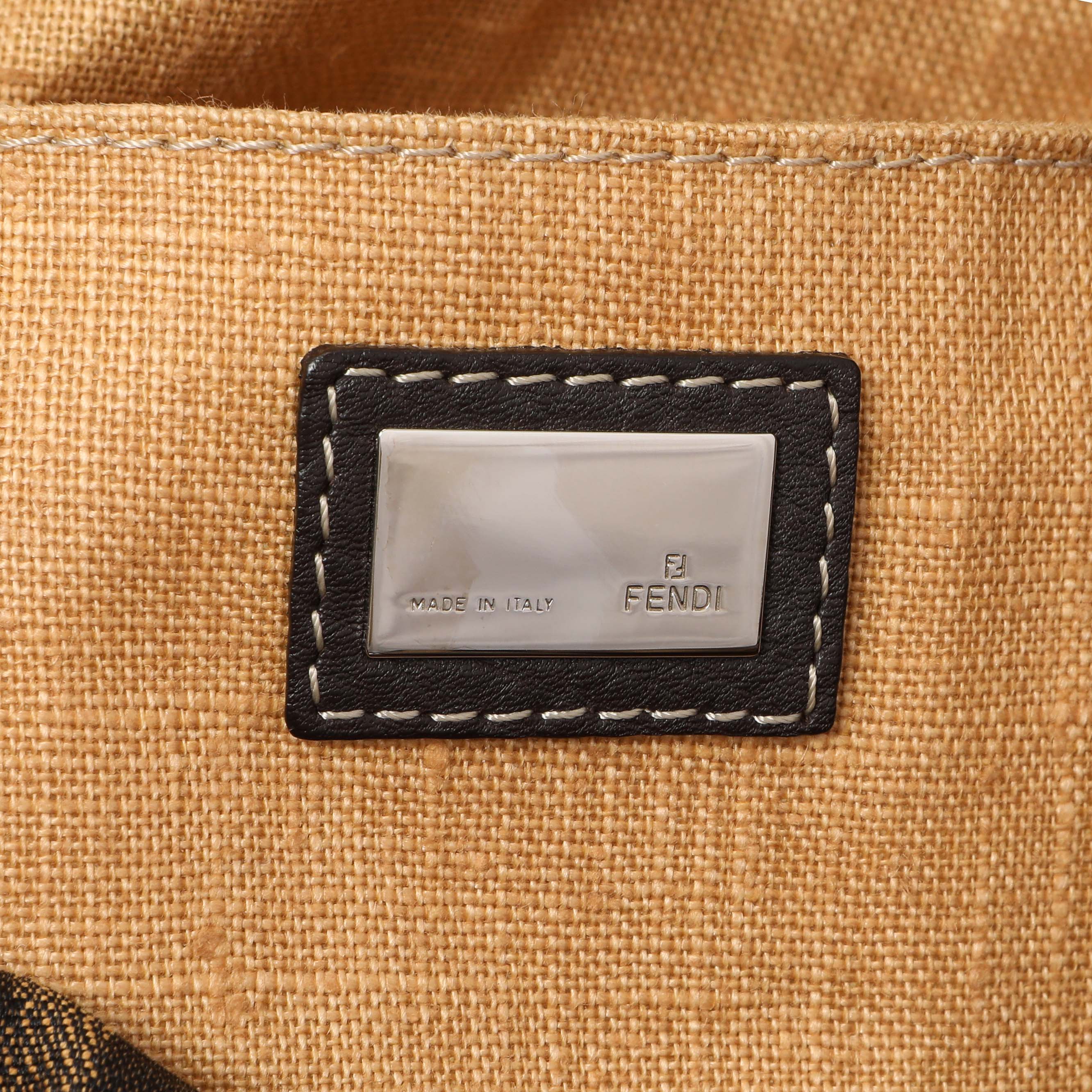 Fendi Zucca Selleria Large Boston Bag - Image 9