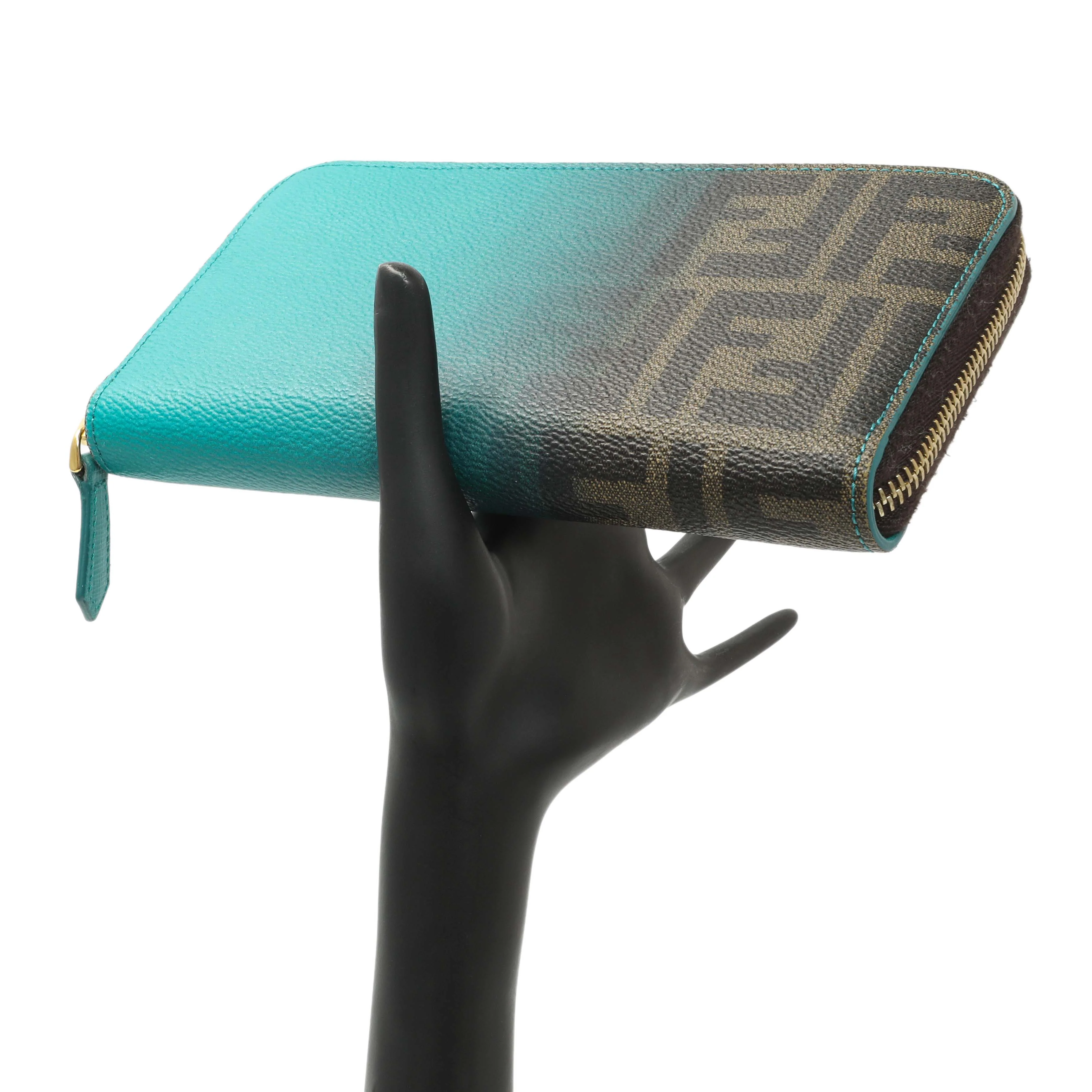 Fendi Zucca Zip Around Wallet - Image 13