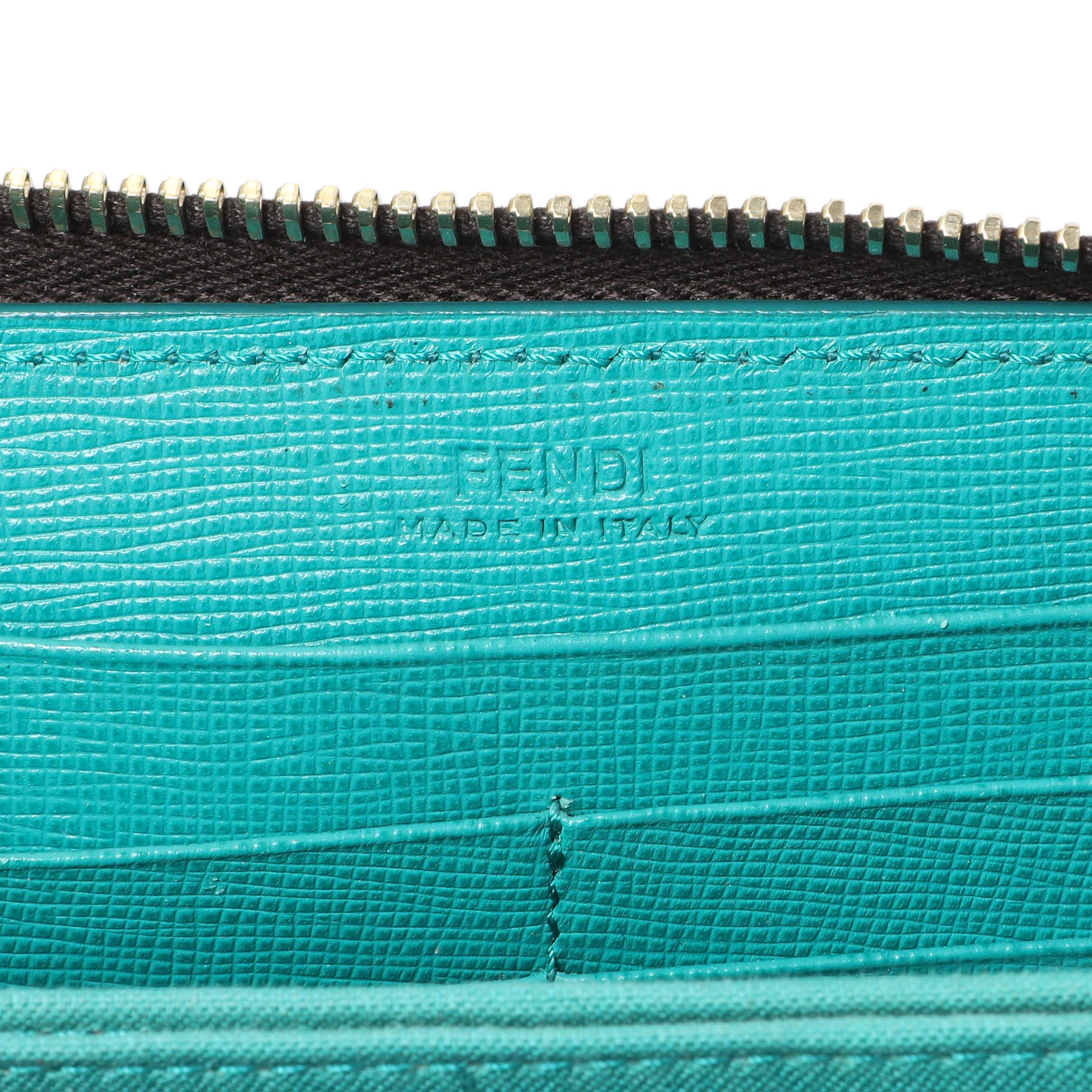 Fendi Zucca Zip Around Wallet - Image 9