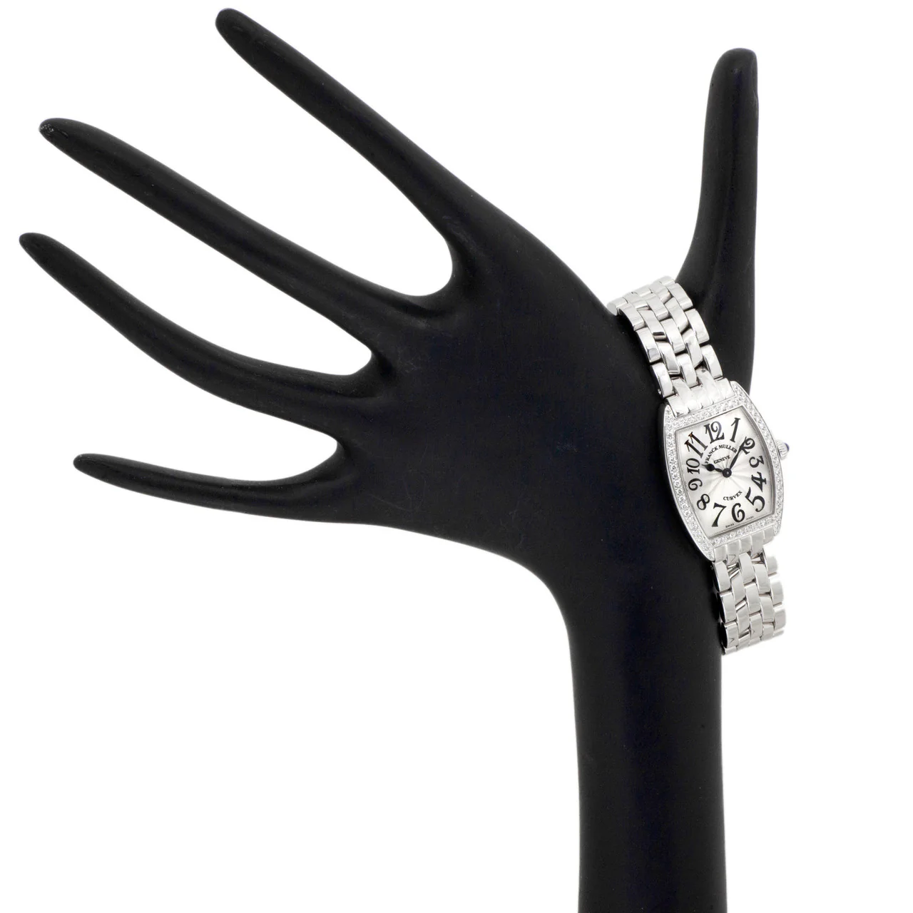 Franck Muller Stainless Steel Cintree Curvex Diamond Watch 1752 QZ DP ACB ACE - Image 3