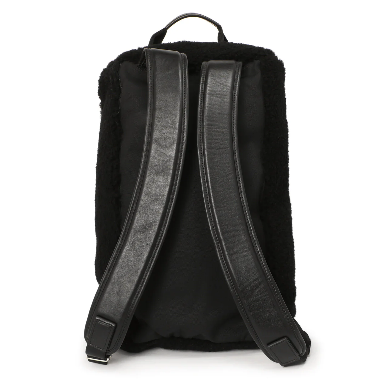 Givenchy Black Shearling Duffle Backpack - Image 3