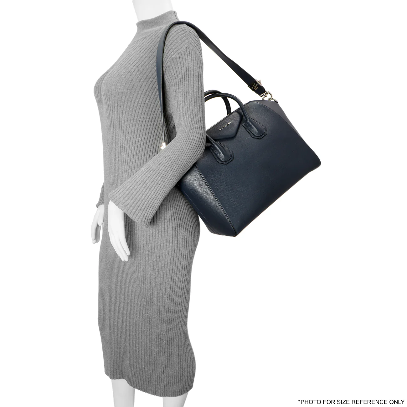 Givenchy Blue Sugar Goatskin Medium Antigona - Image 15