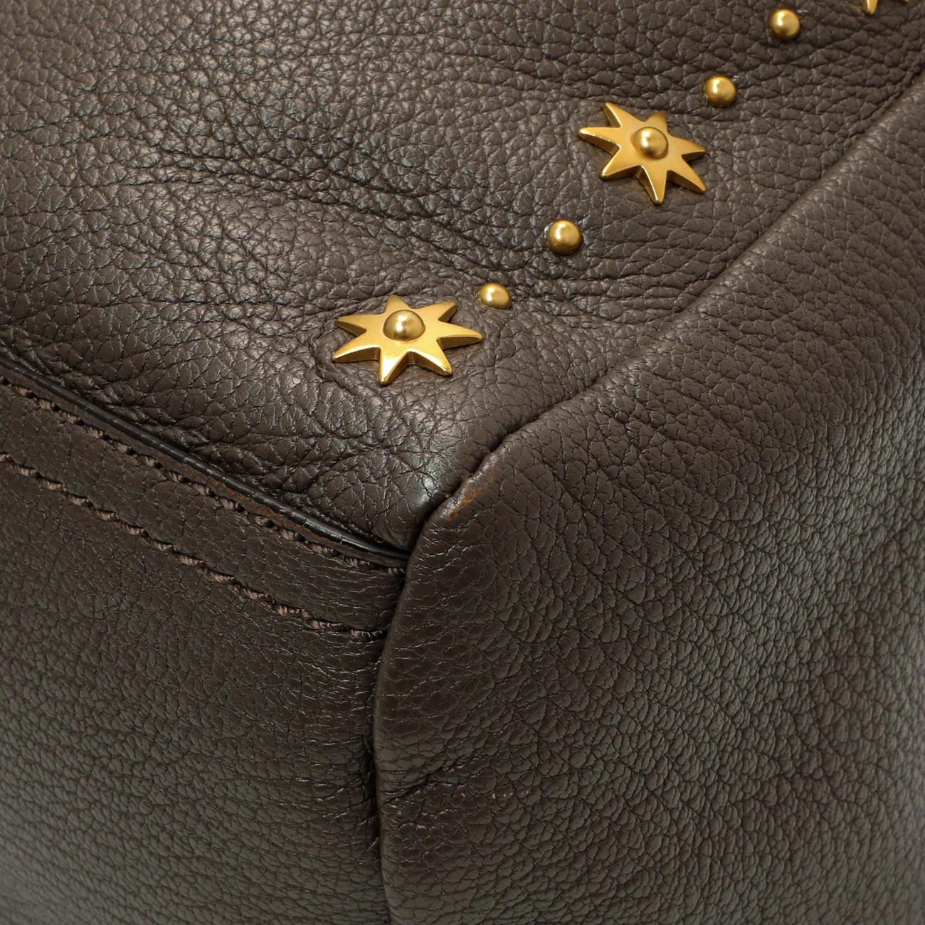 Givenchy Brown Sugar Goatskin Studded Midnight Stars Small Pandora - Image 5