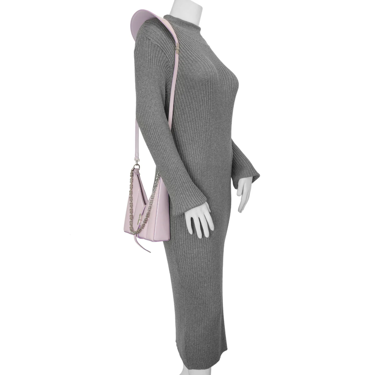 Givenchy Lilac Padded Patent Small Cut Out Shoulder Bag - Image 7