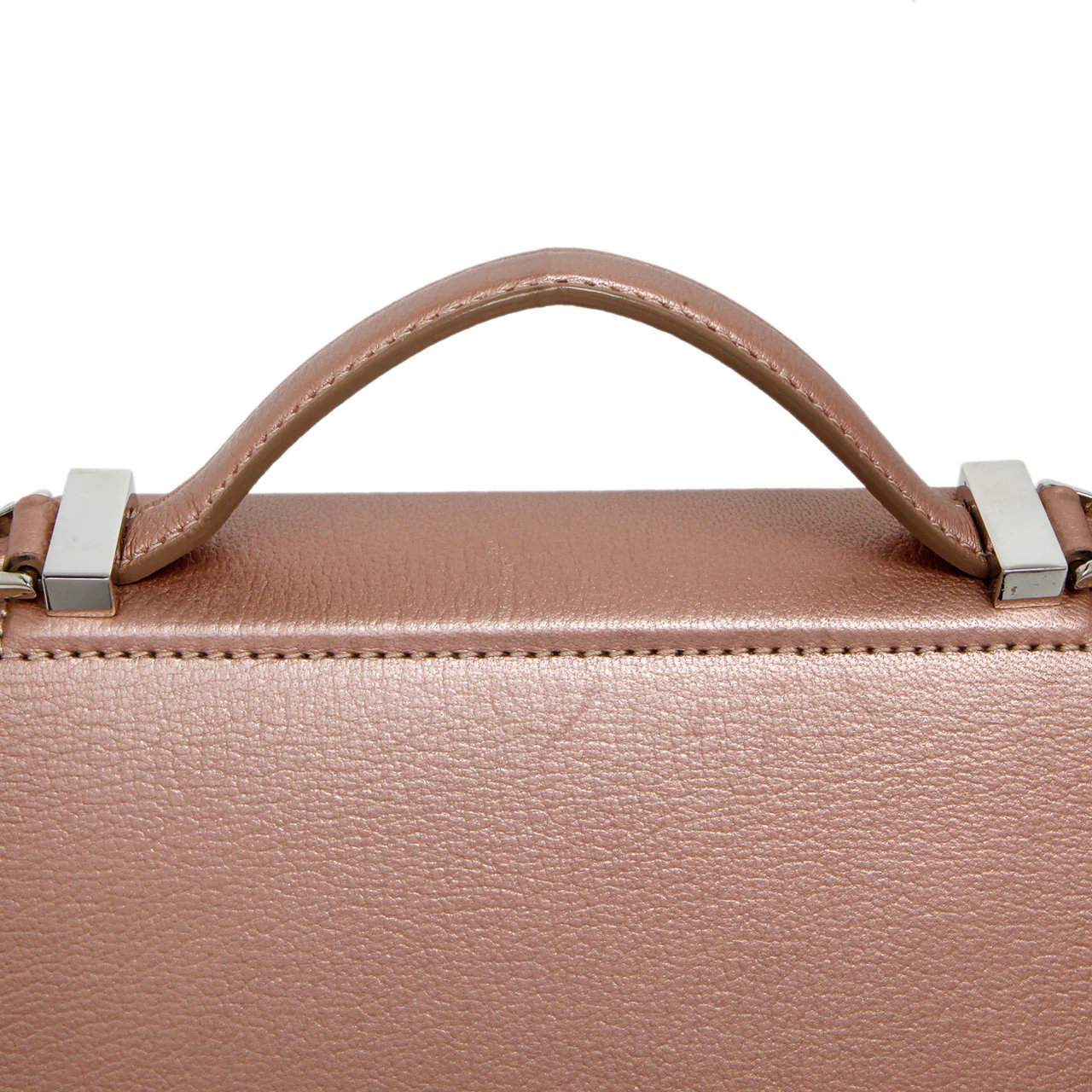Givenchy Rose Gold Calfskin Mini Pandora Box Chain Crossbody - Image 11