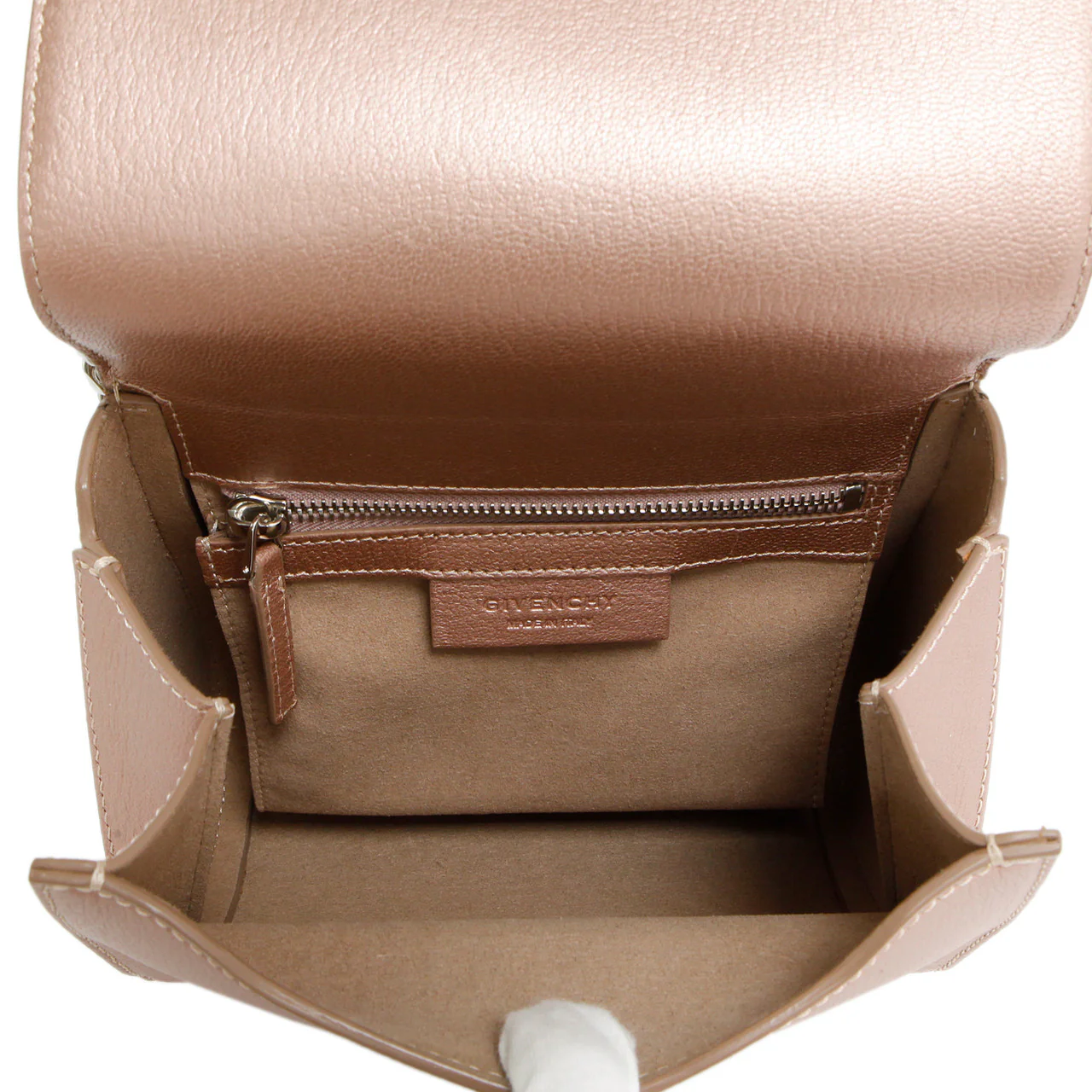 Givenchy Rose Gold Calfskin Mini Pandora Box Chain Crossbody - Image 8