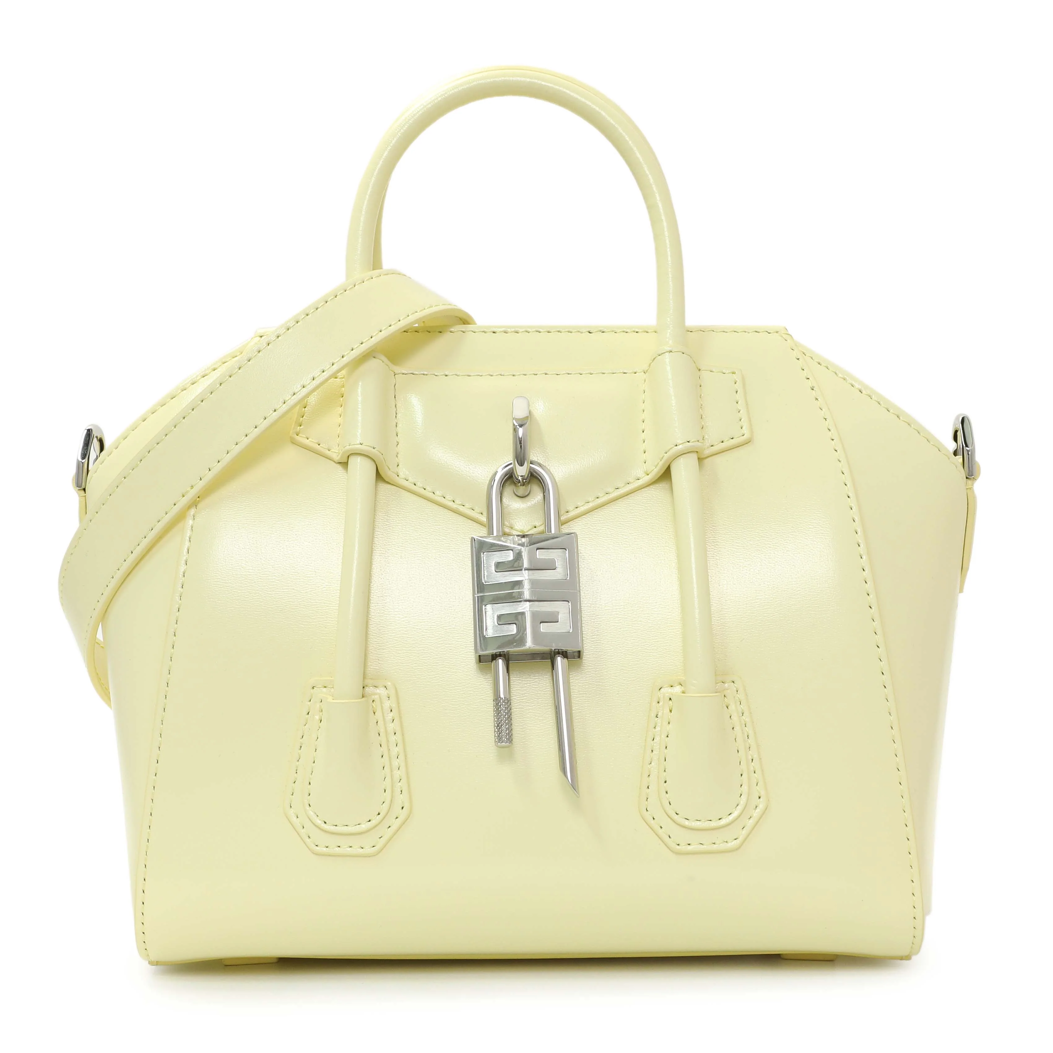 Givenchy Yellow Box Calfskin Mini Lock Antigona