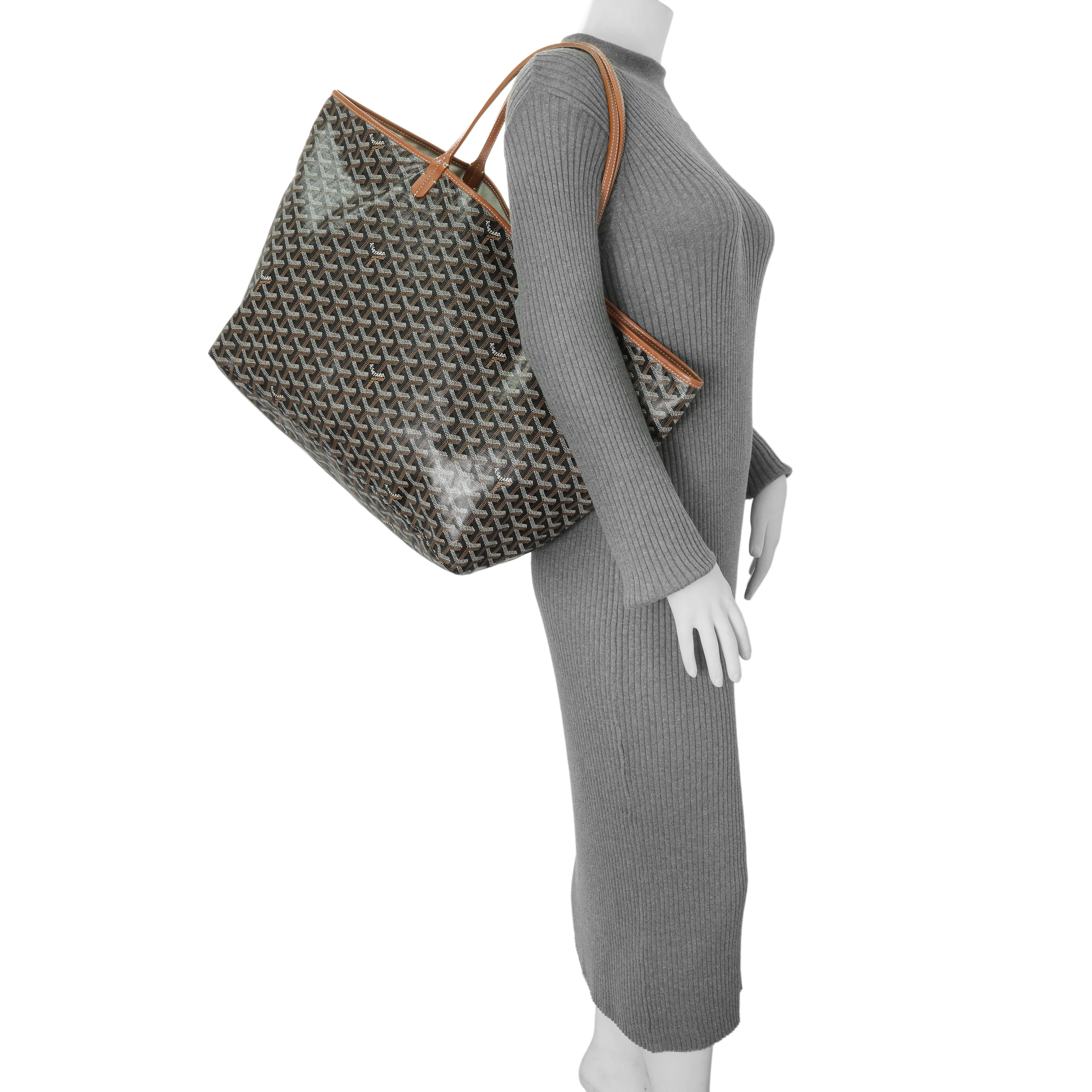 Goyard Black Gold Goyardine Saint Louis GM - Image 13