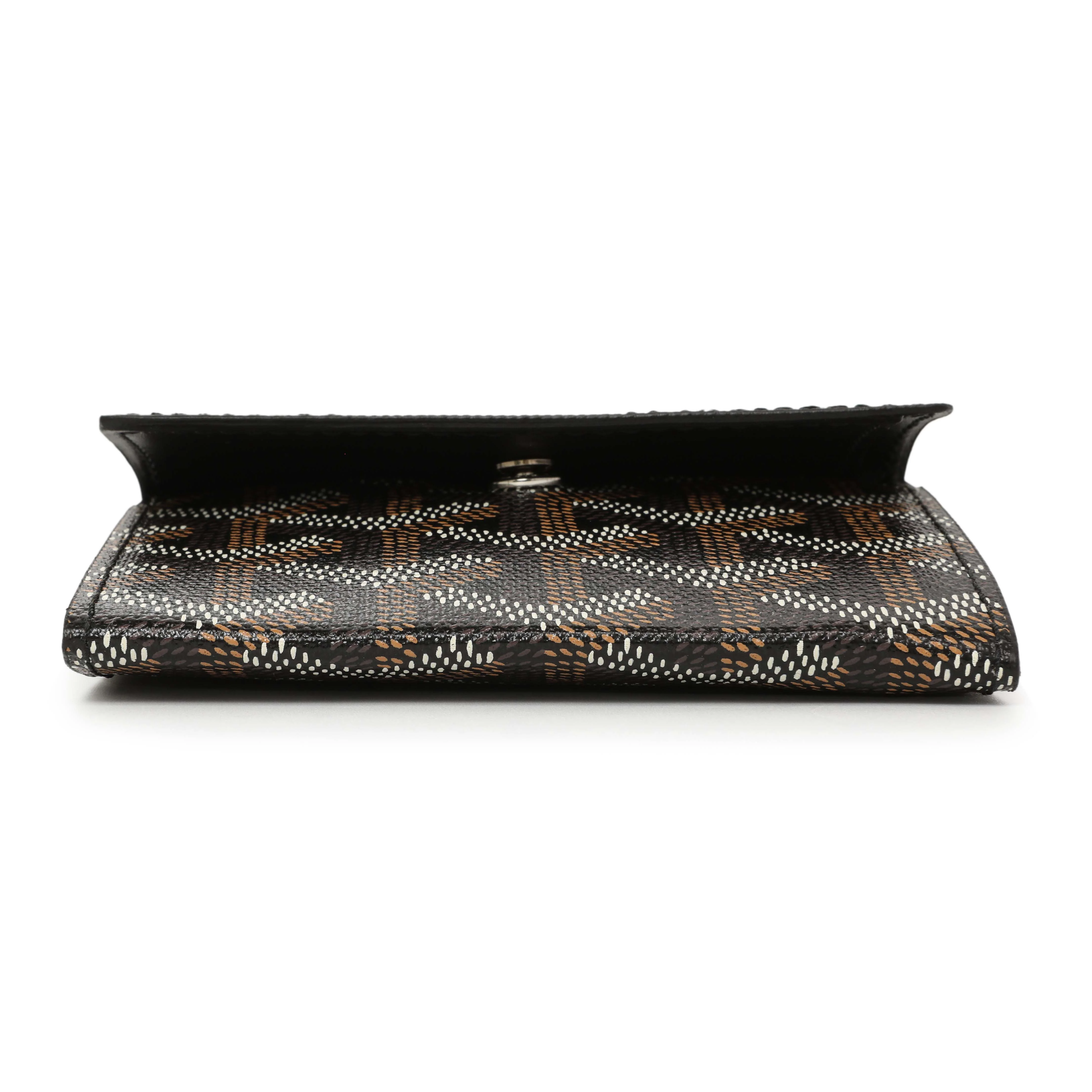 Goyard Black Goyardine Marigny Coin Purse Wallet - Image 3
