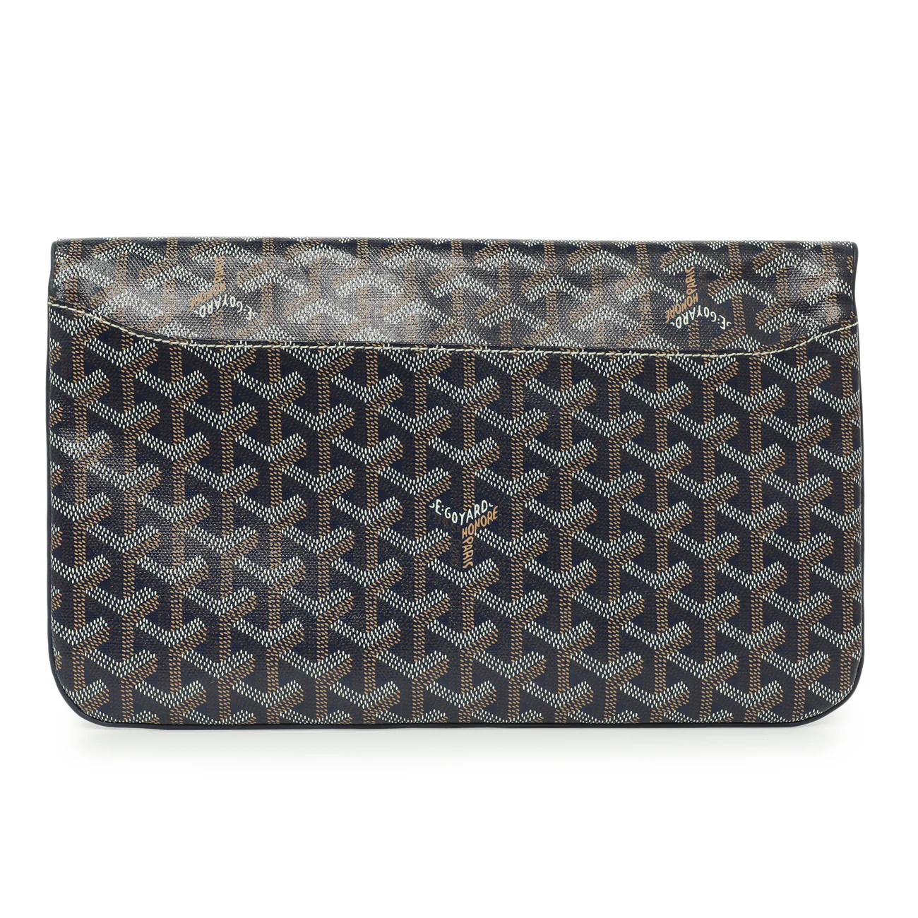 Goyard Blue Goyardine Sainte Marie Soft Clutch - Image 2