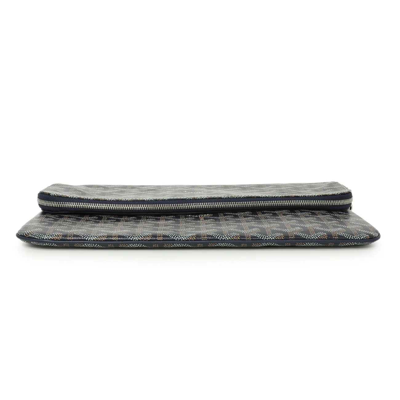 Goyard Blue Goyardine Sainte Marie Soft Clutch - Image 3
