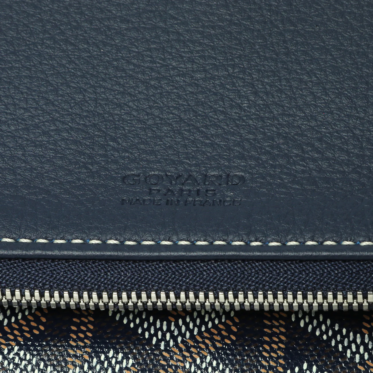 Goyard Blue Goyardine Sainte Marie Soft Clutch - Image 6