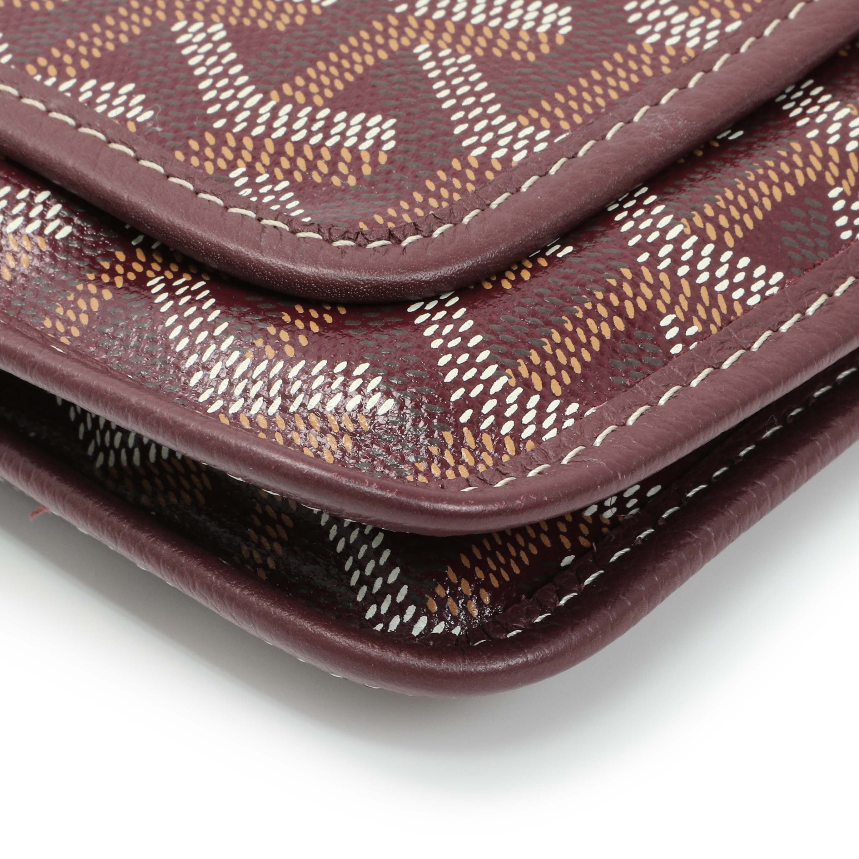 Goyard Burgundy Goyardine Plumet Wallet Clutch - Image 5