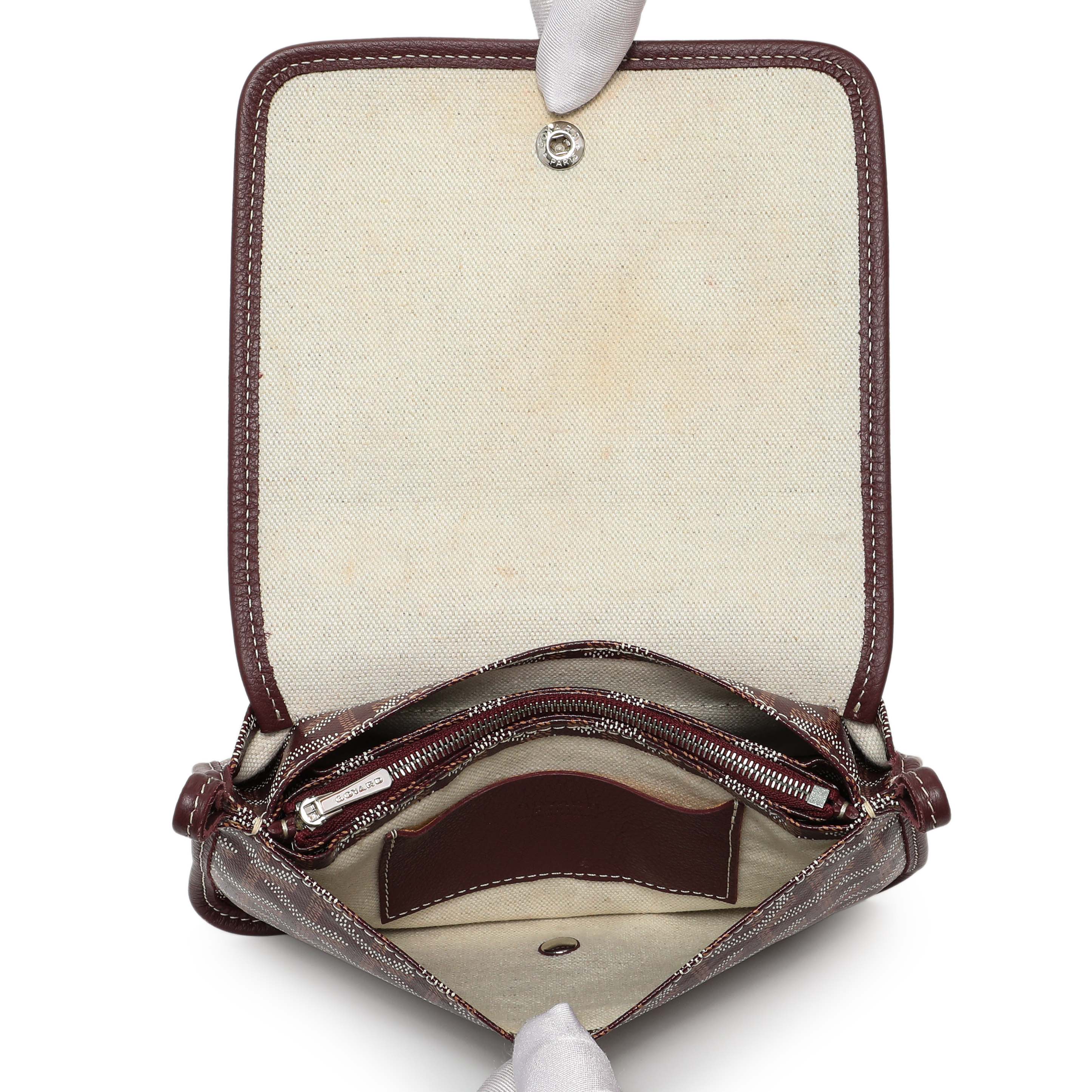 Goyard Burgundy Goyardine Plumet Wallet Clutch - Image 8