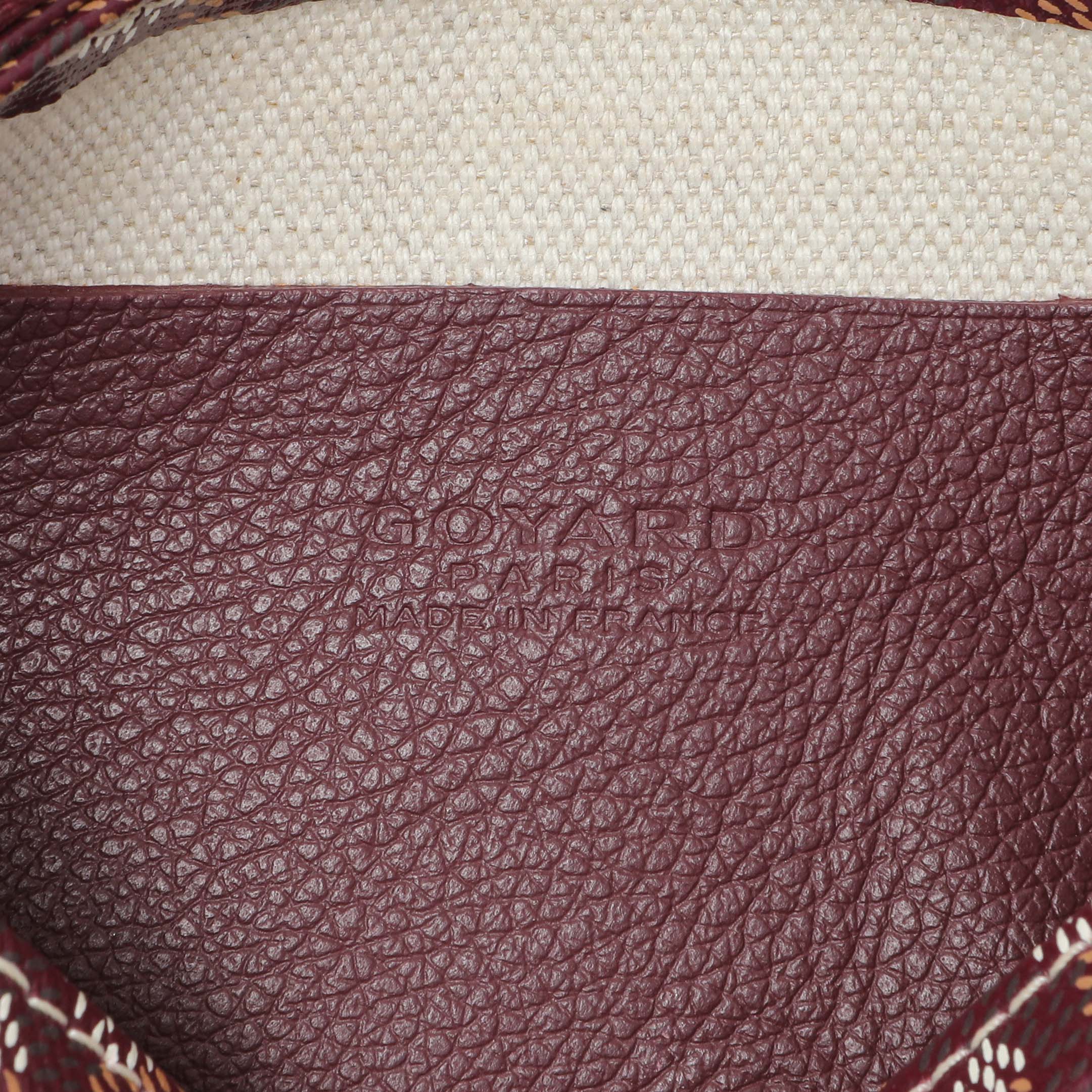 Goyard Burgundy Goyardine Plumet Wallet Clutch - Image 9