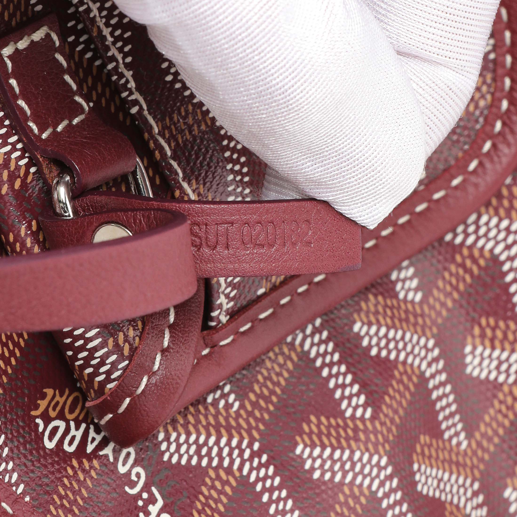 Goyard Burgundy Goyardine Reversible Mini Anjou - Image 10