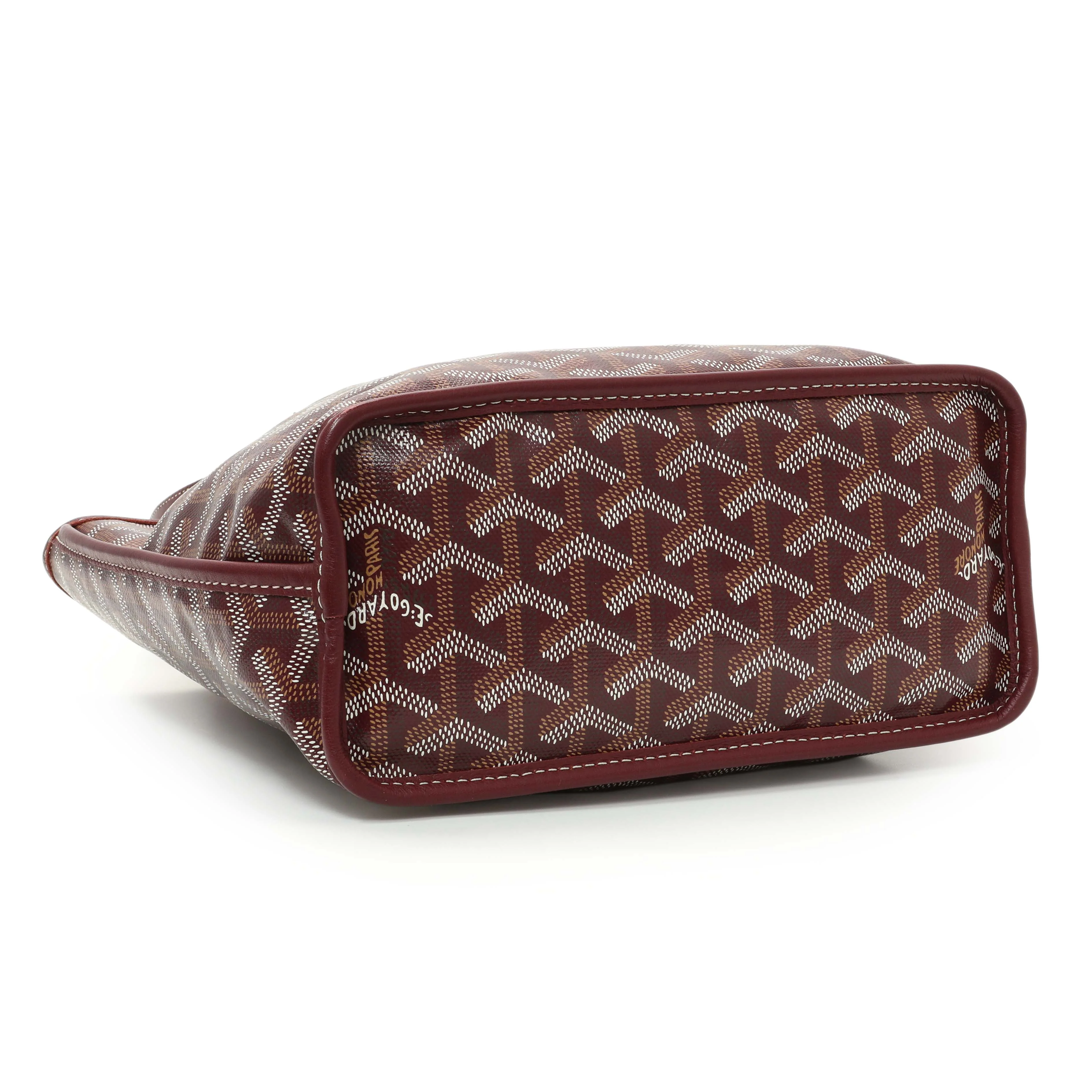 Goyard Burgundy Goyardine Reversible Mini Anjou - Image 3