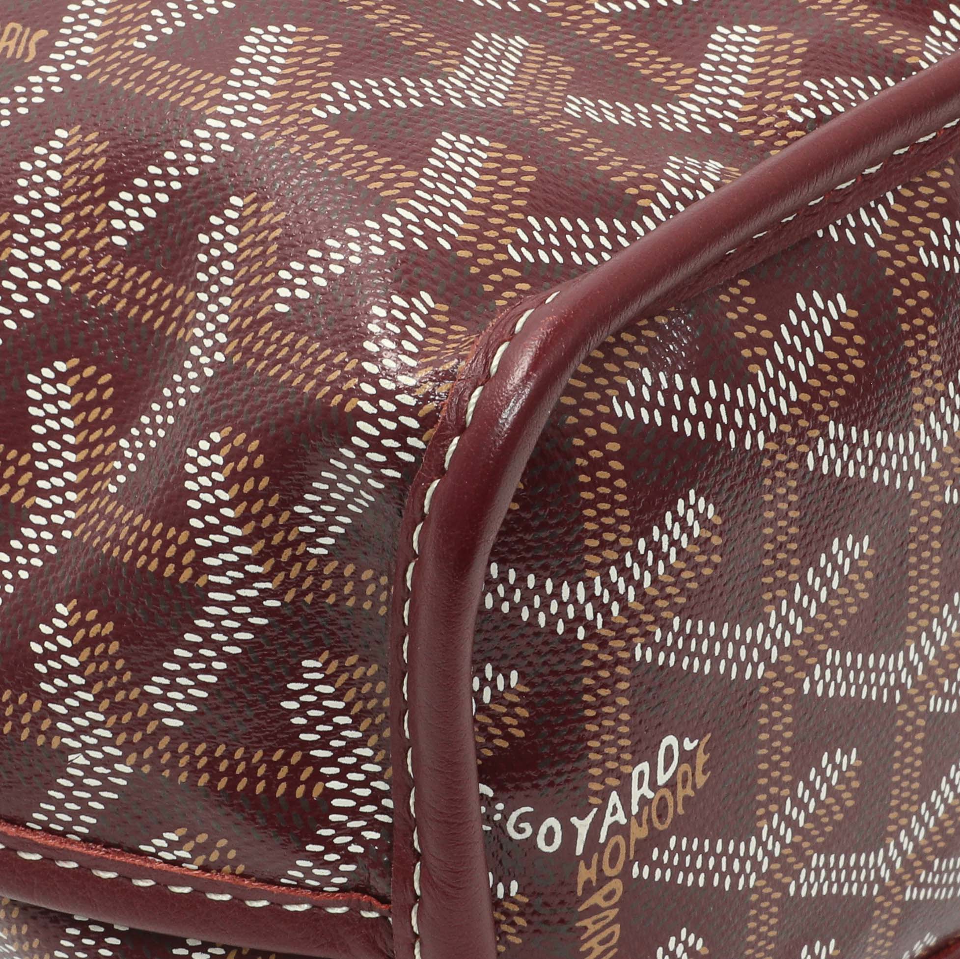Goyard Burgundy Goyardine Reversible Mini Anjou - Image 6