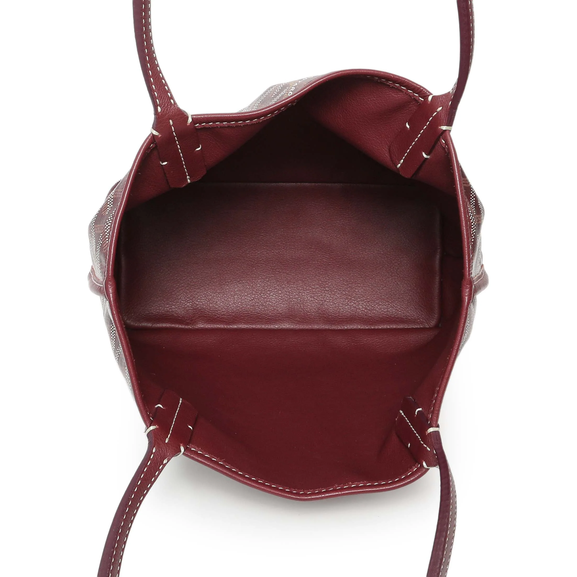 Goyard Burgundy Goyardine Reversible Mini Anjou - Image 8