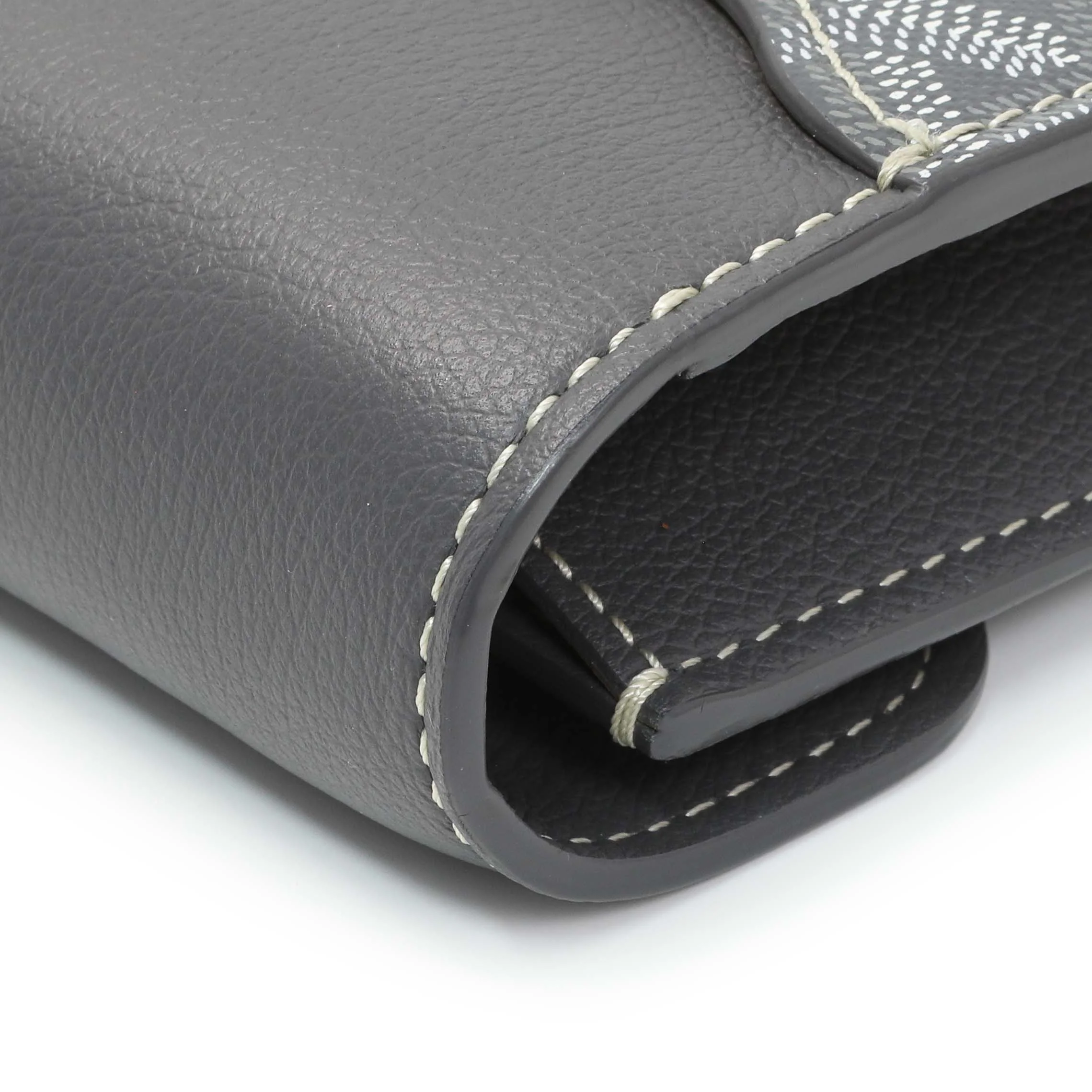 Goyard Grey Goyardine Calfskin Chypre Wallet Pouch - Image 7