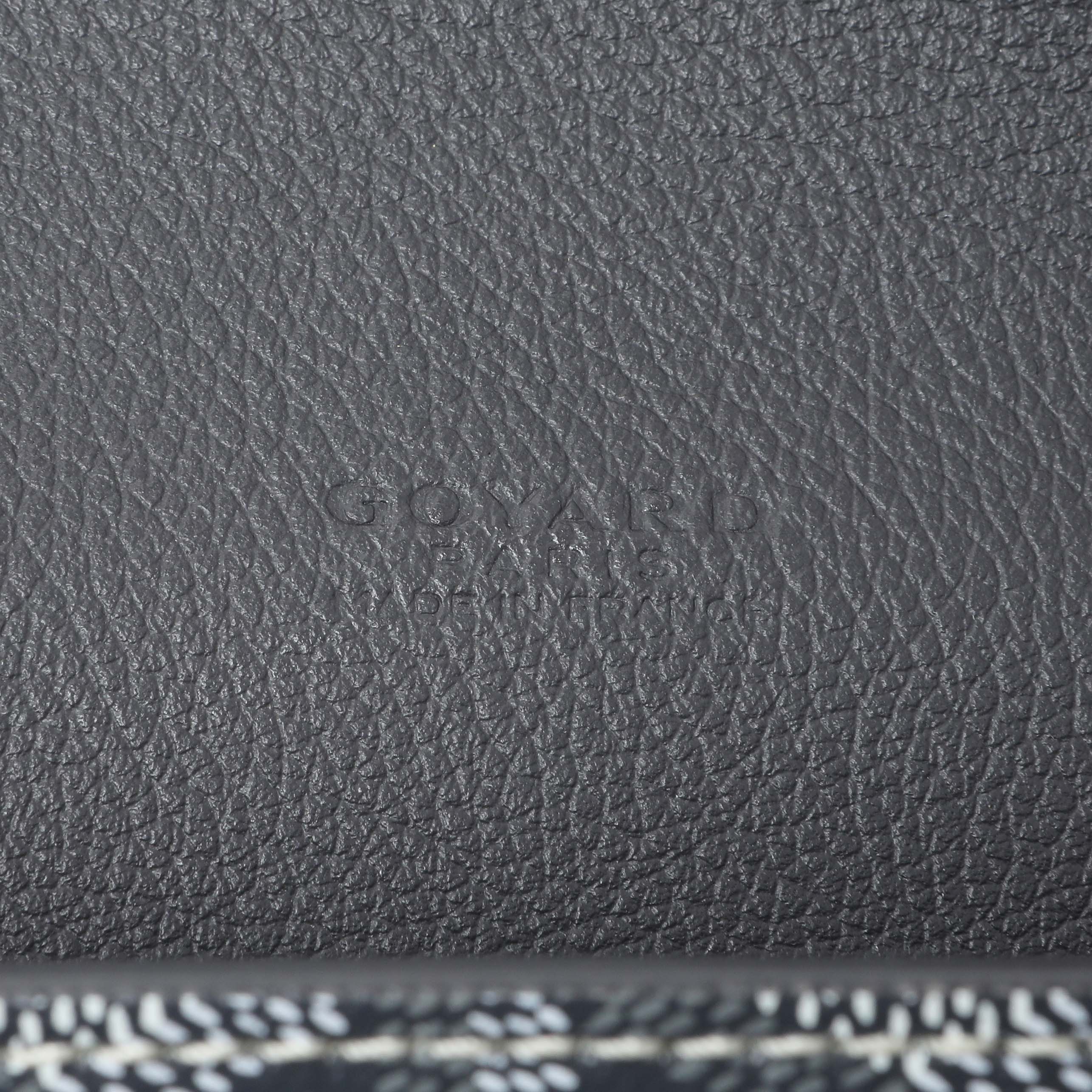 Goyard Grey Goyardine Calfskin Chypre Wallet Pouch - Image 9
