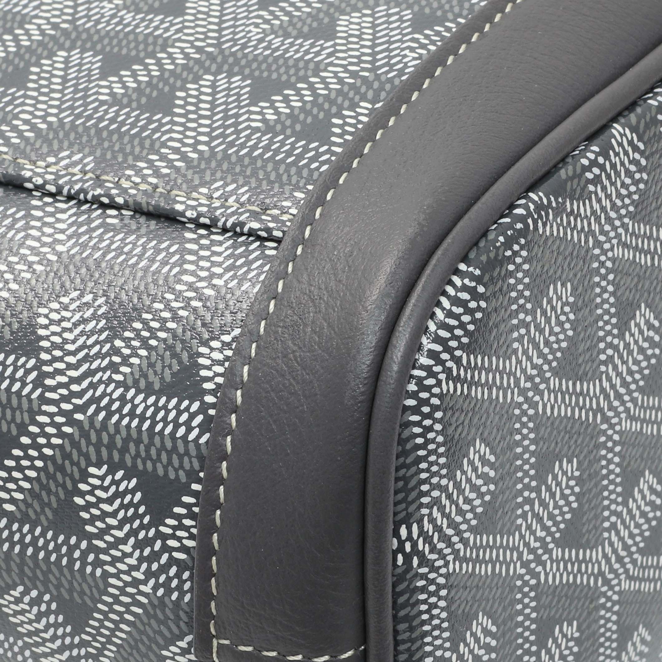 Goyard Grey Goyardine Calfskin Mini Alpin Backpack - Image 6
