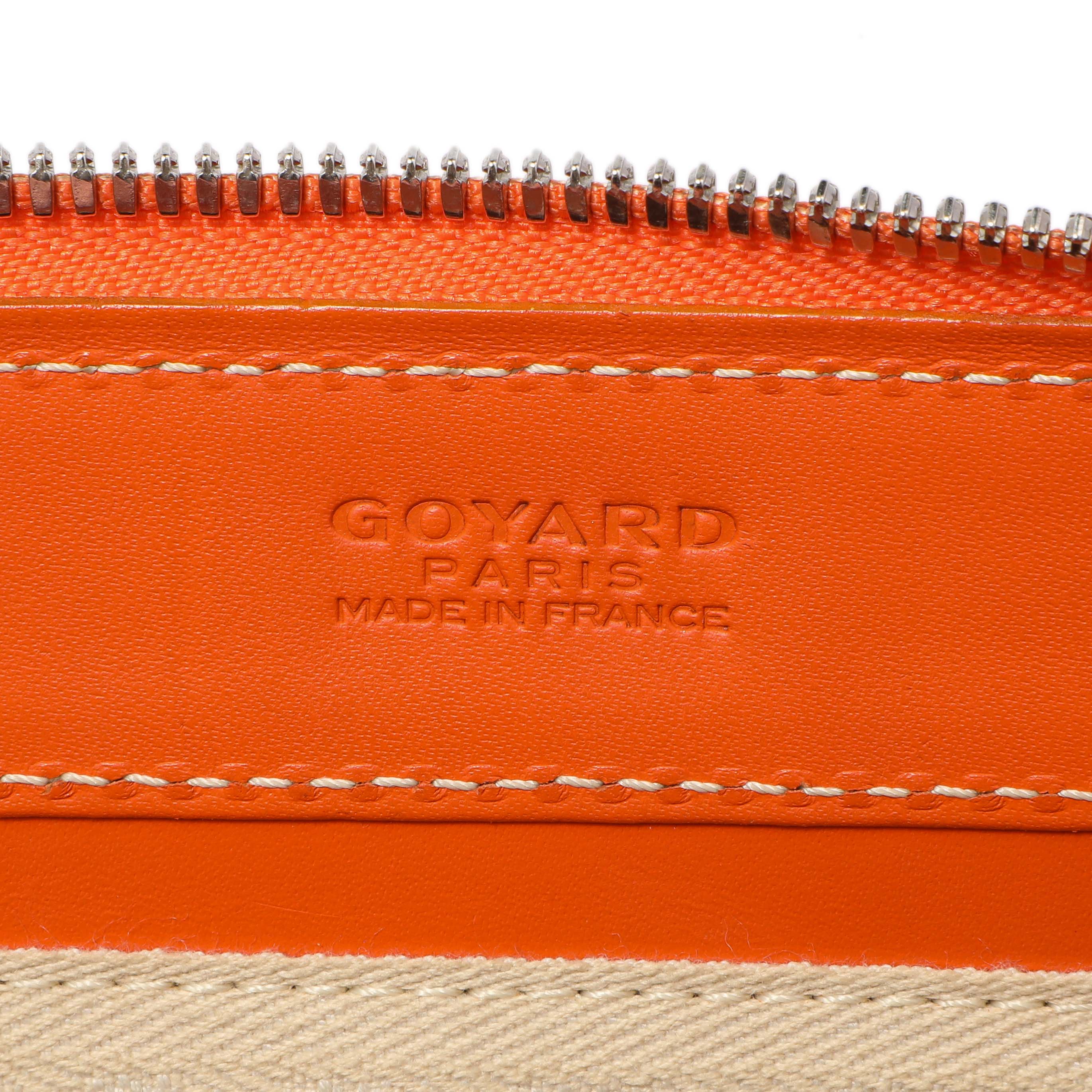 Goyard Orange Goyardine Sac Marie Galante GM - Image 10