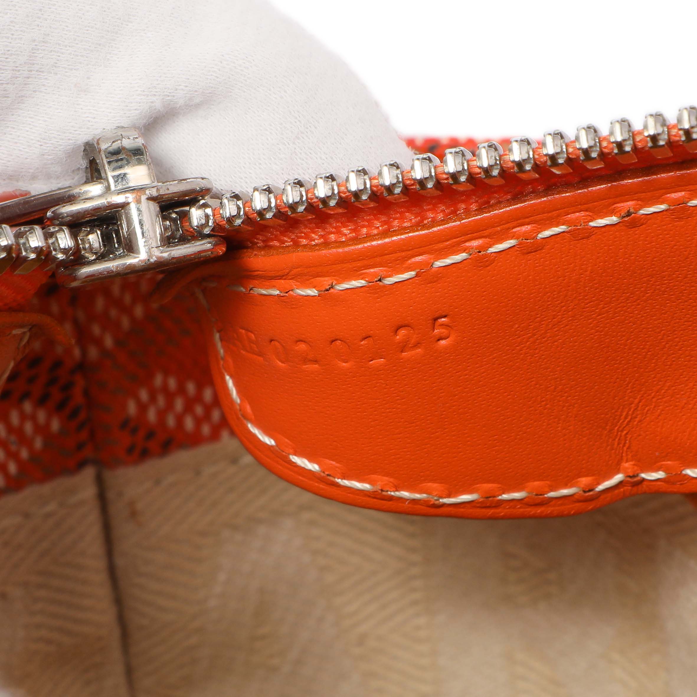 Goyard Orange Goyardine Sac Marie Galante GM - Image 11