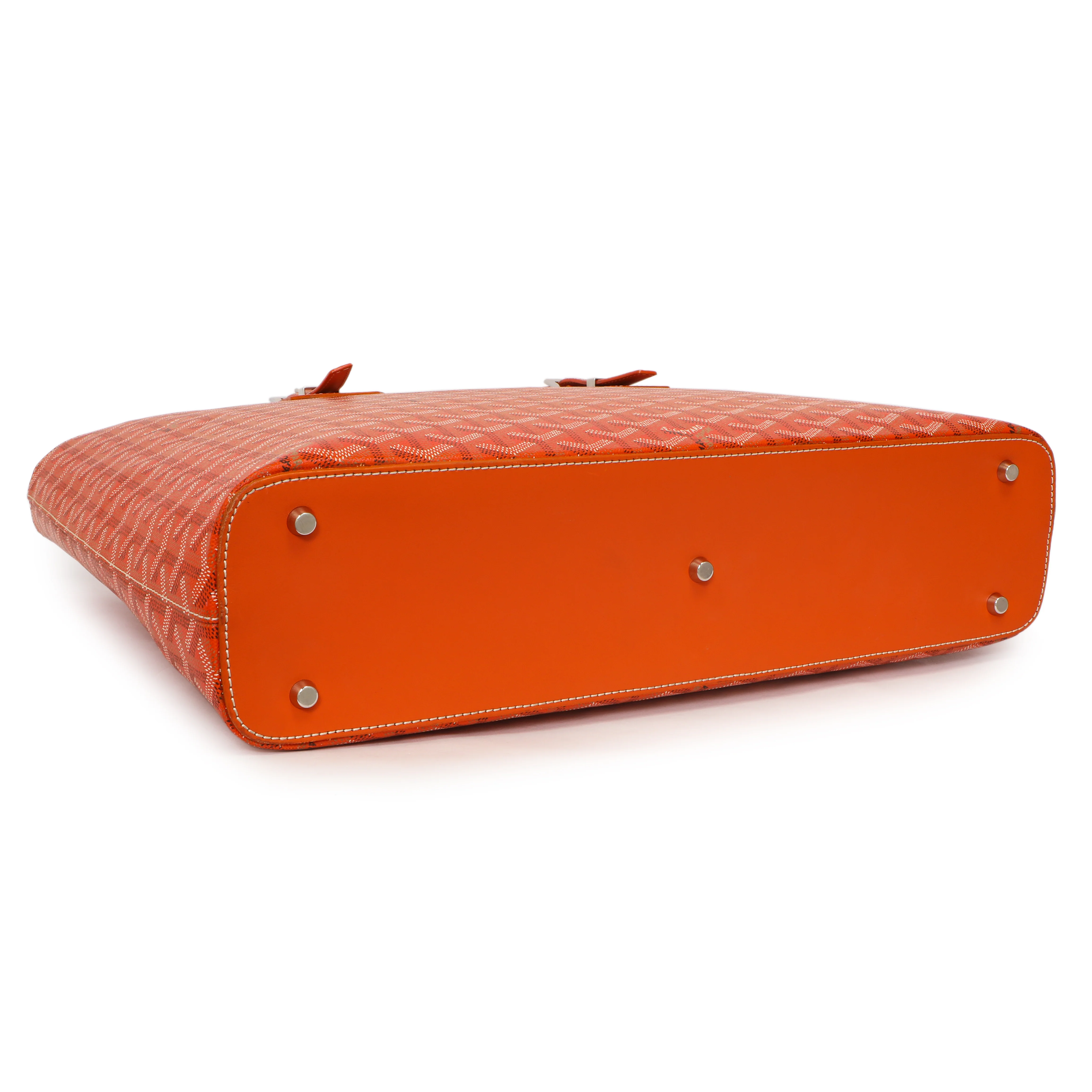 Goyard Orange Goyardine Sac Marie Galante GM - Image 4