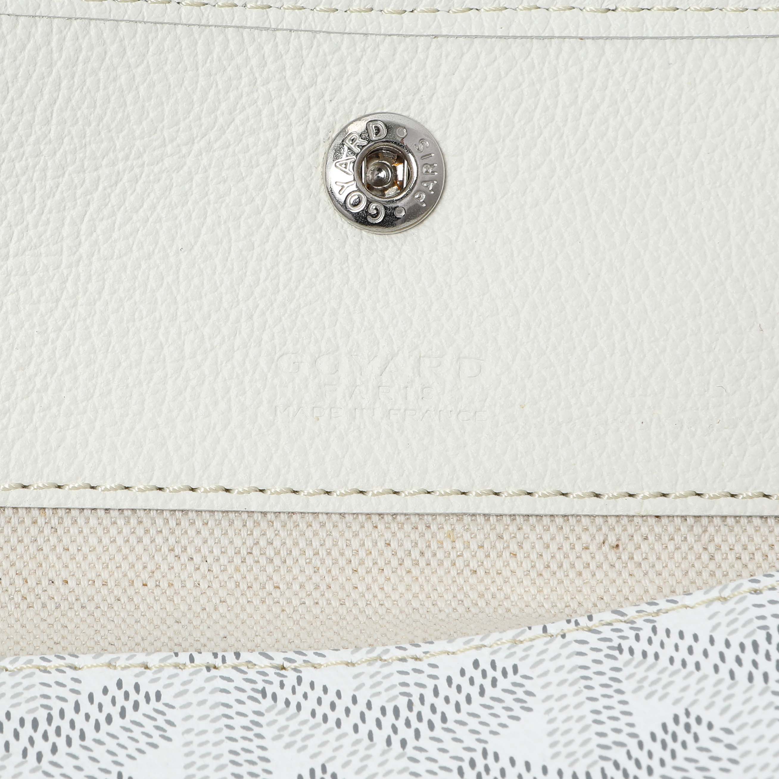 Goyard White Goyardine Saint Louis PM - Image 9
