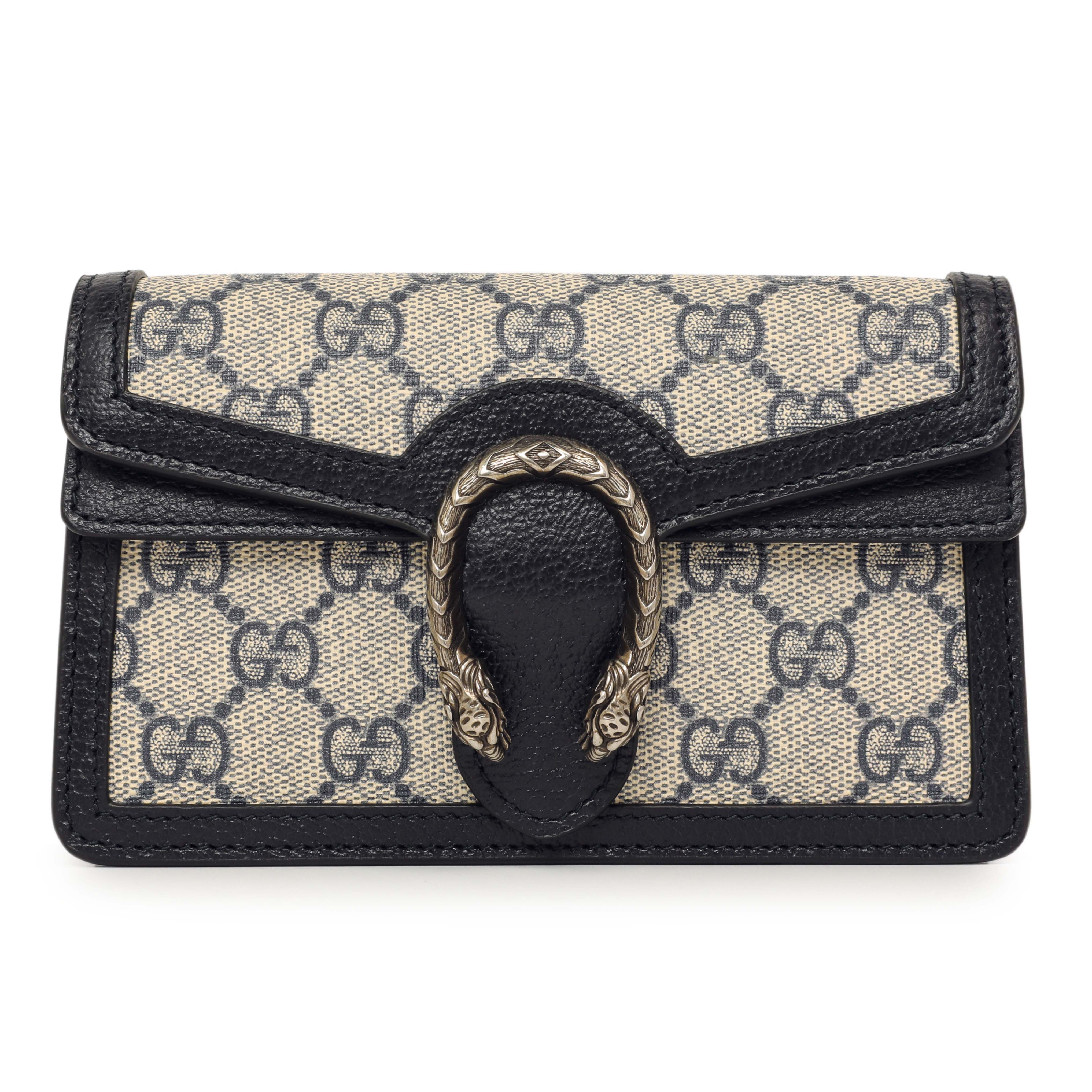 Gucci Beige Blue GG Supreme Monogram Super Mini Dionysus - Image 2