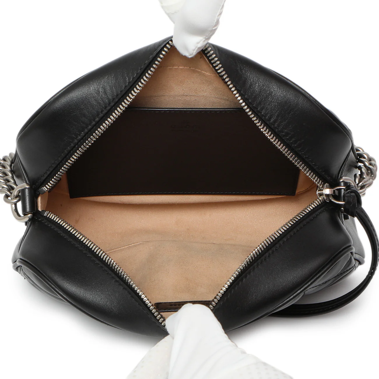 Gucci Black Aria Matelasse Calfskin Small Marmont Shoulder Bag - Image 4