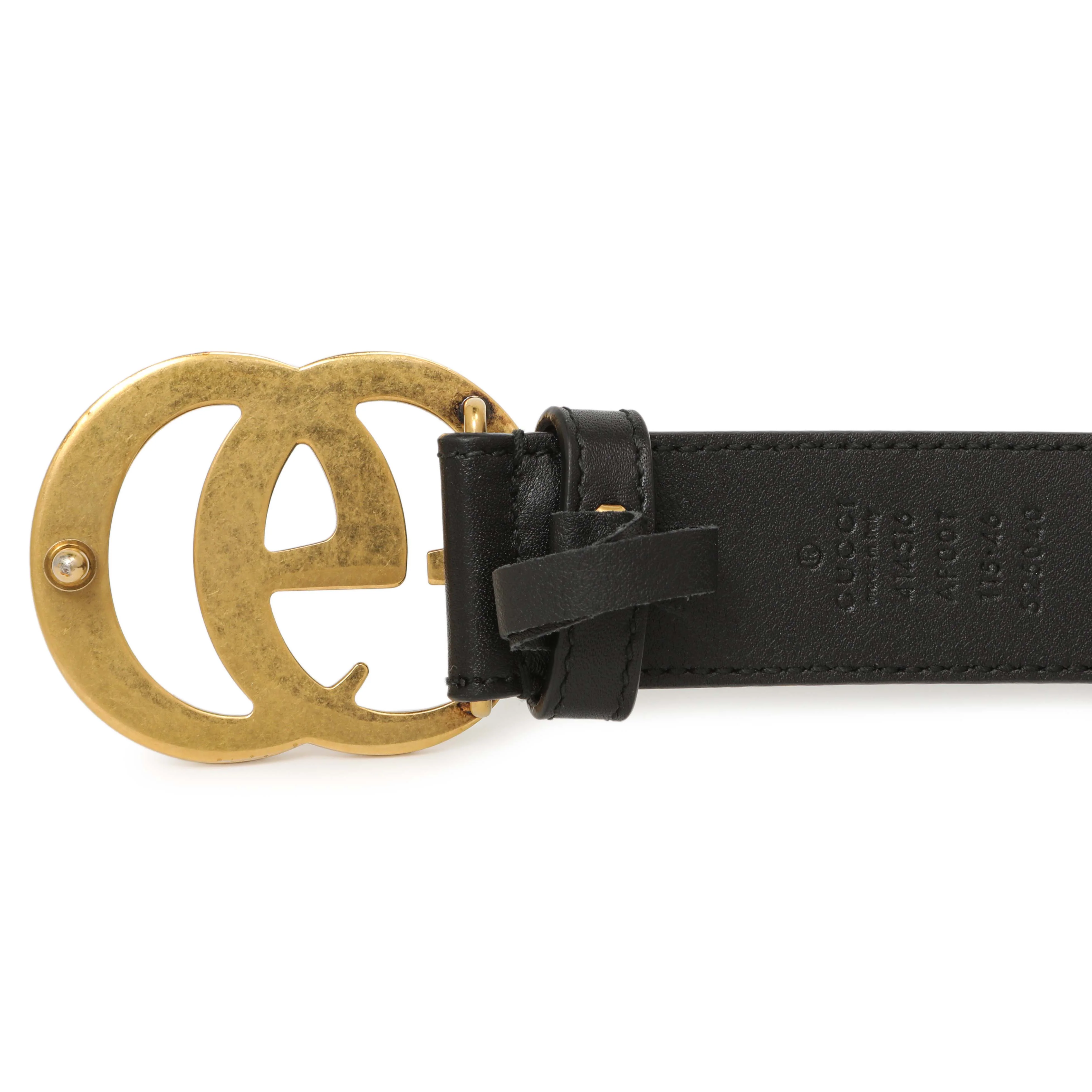 Gucci Black Calfskin Double G 30mm Belt - Image 4