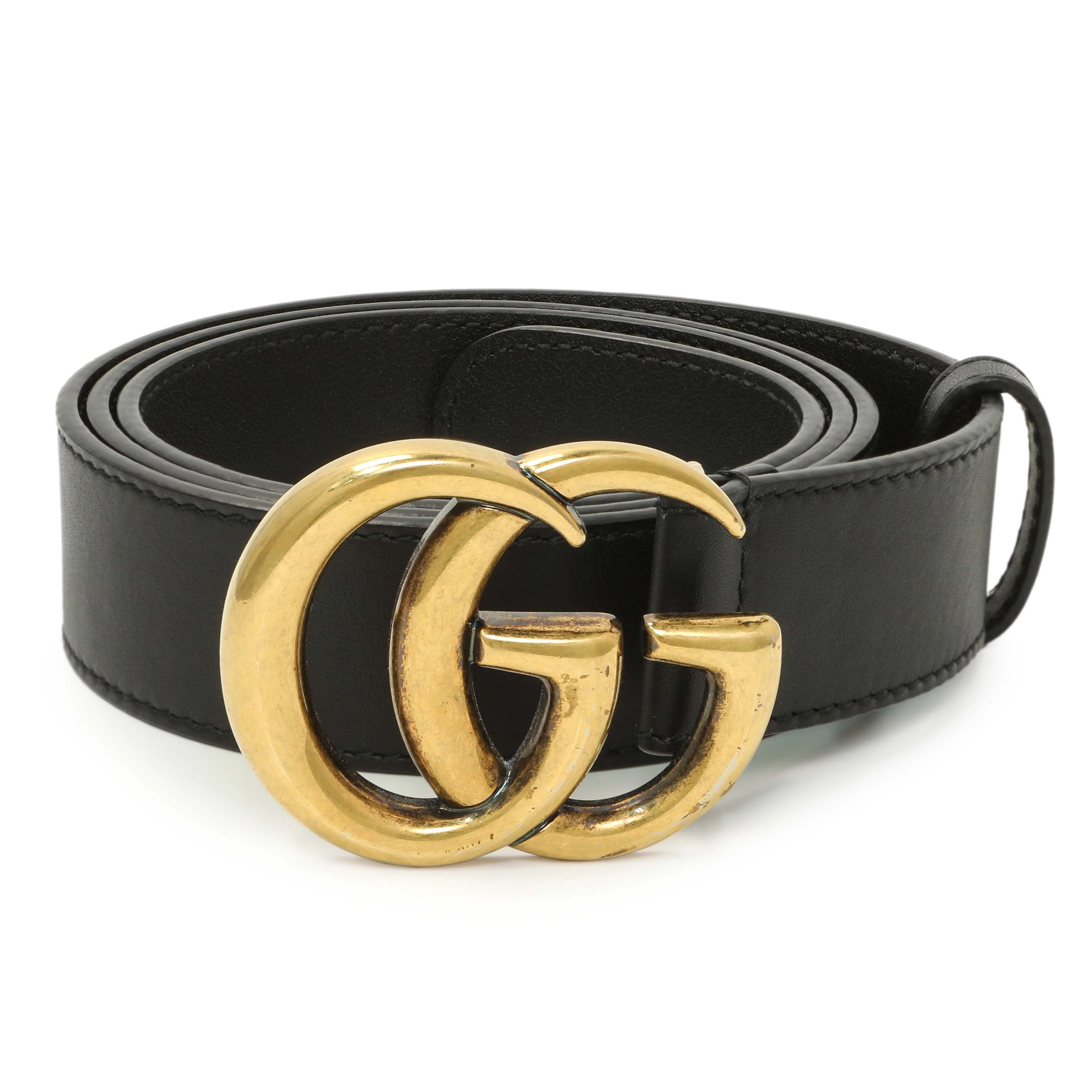Gucci Black Calfskin Double G 30mm Belt - Image 3