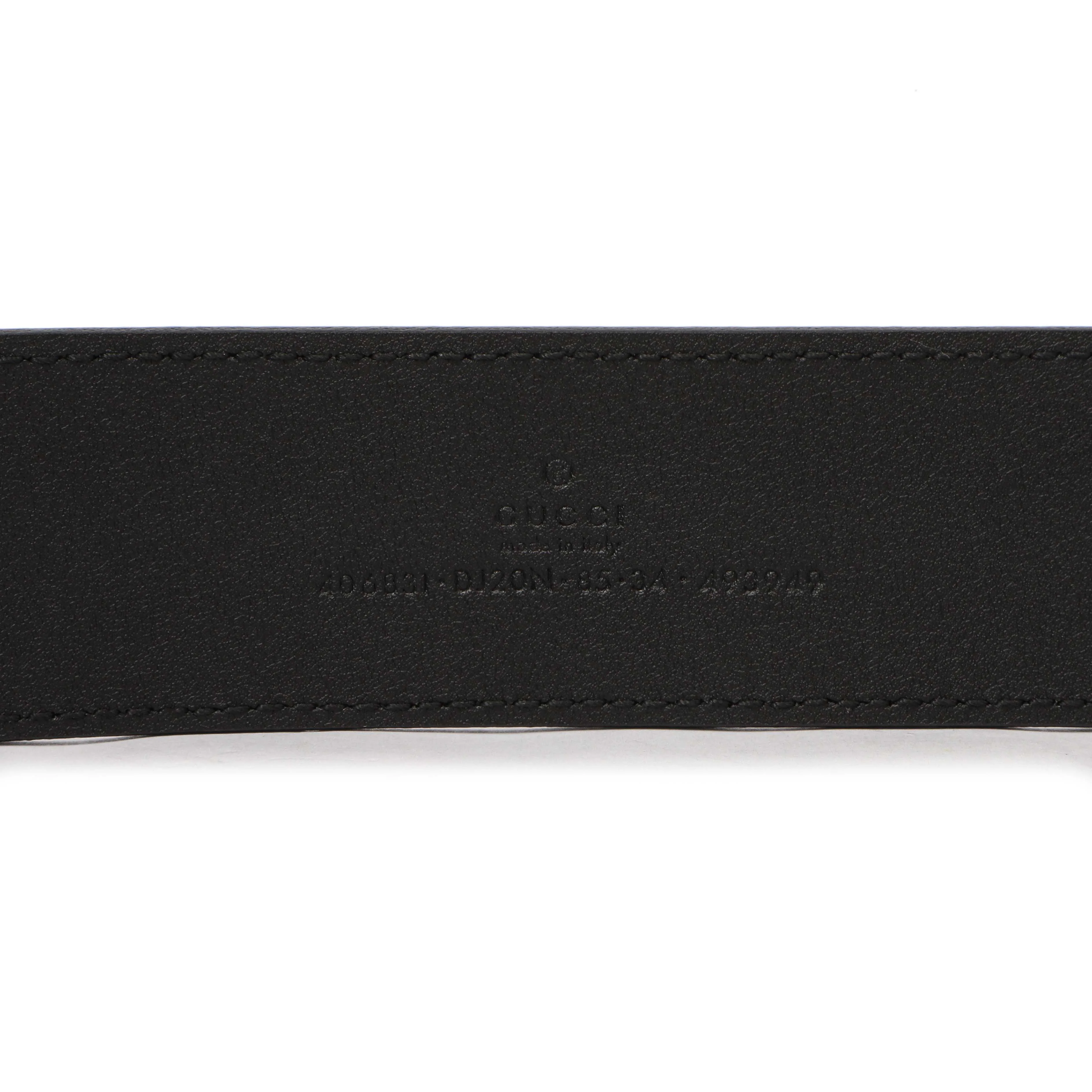 Gucci Black Calfskin Double G 40mm Belt - Image 4