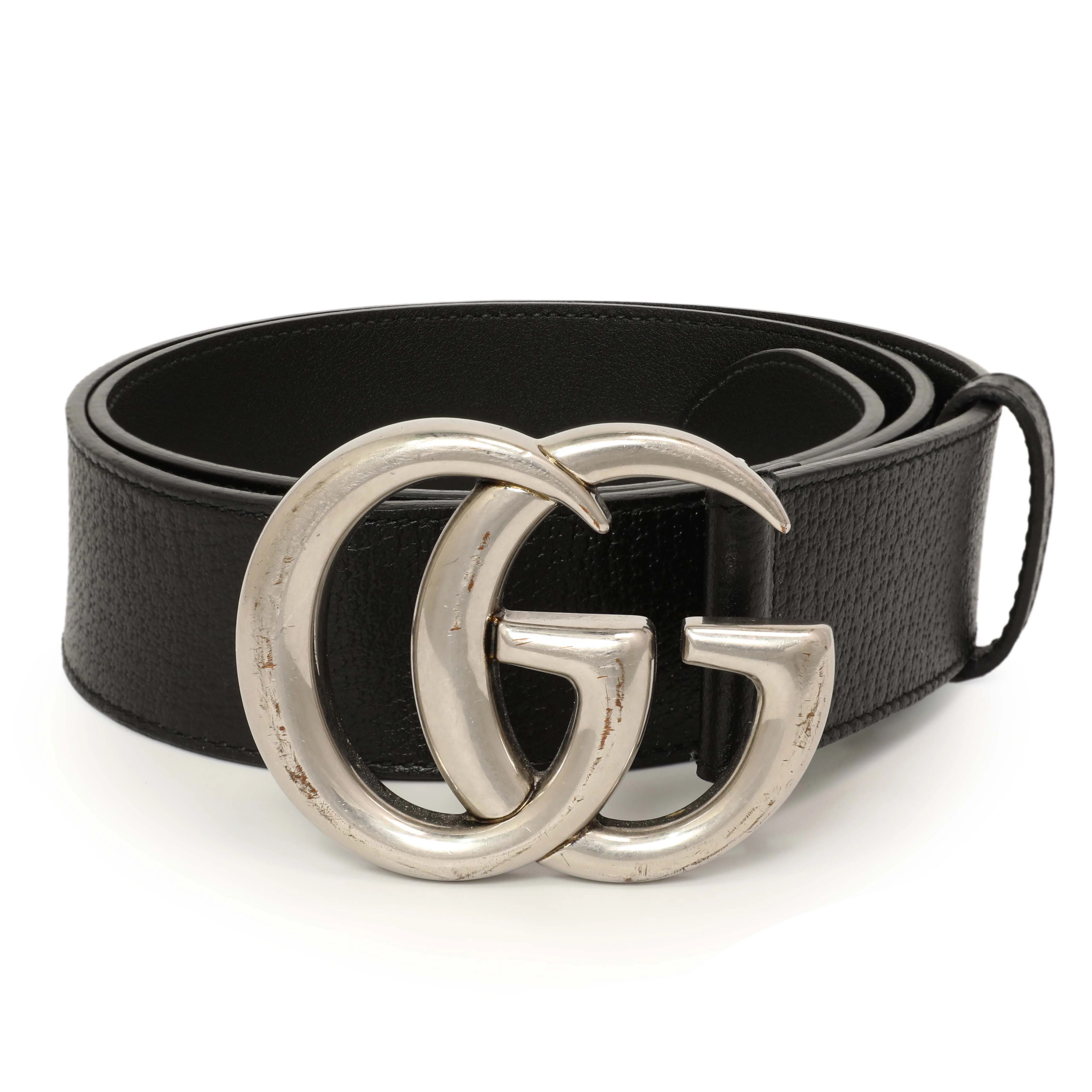 Gucci Black Calfskin Double G 40mm Belt - Image 3