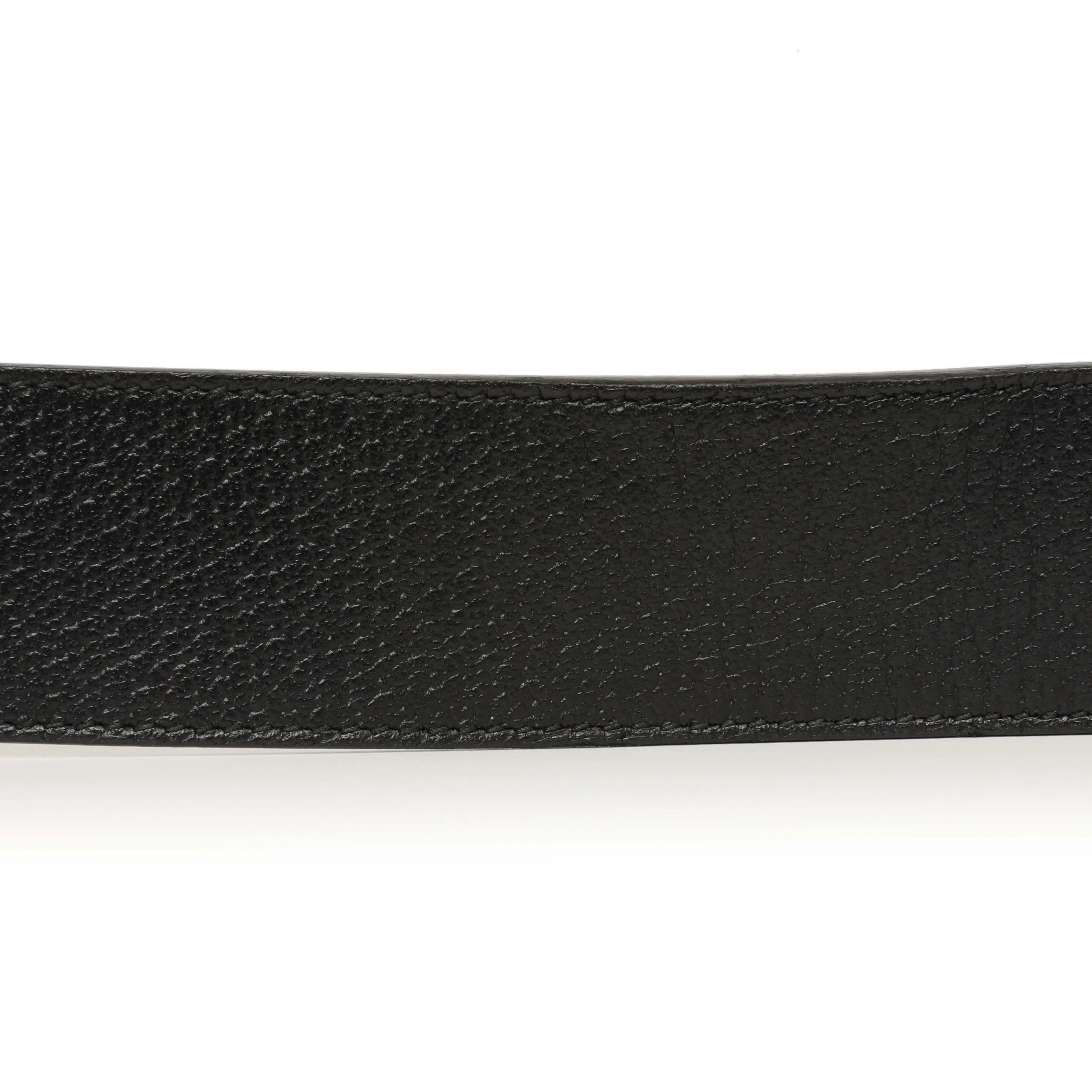 Gucci Black Calfskin Double G 40mm Belt - Image 5