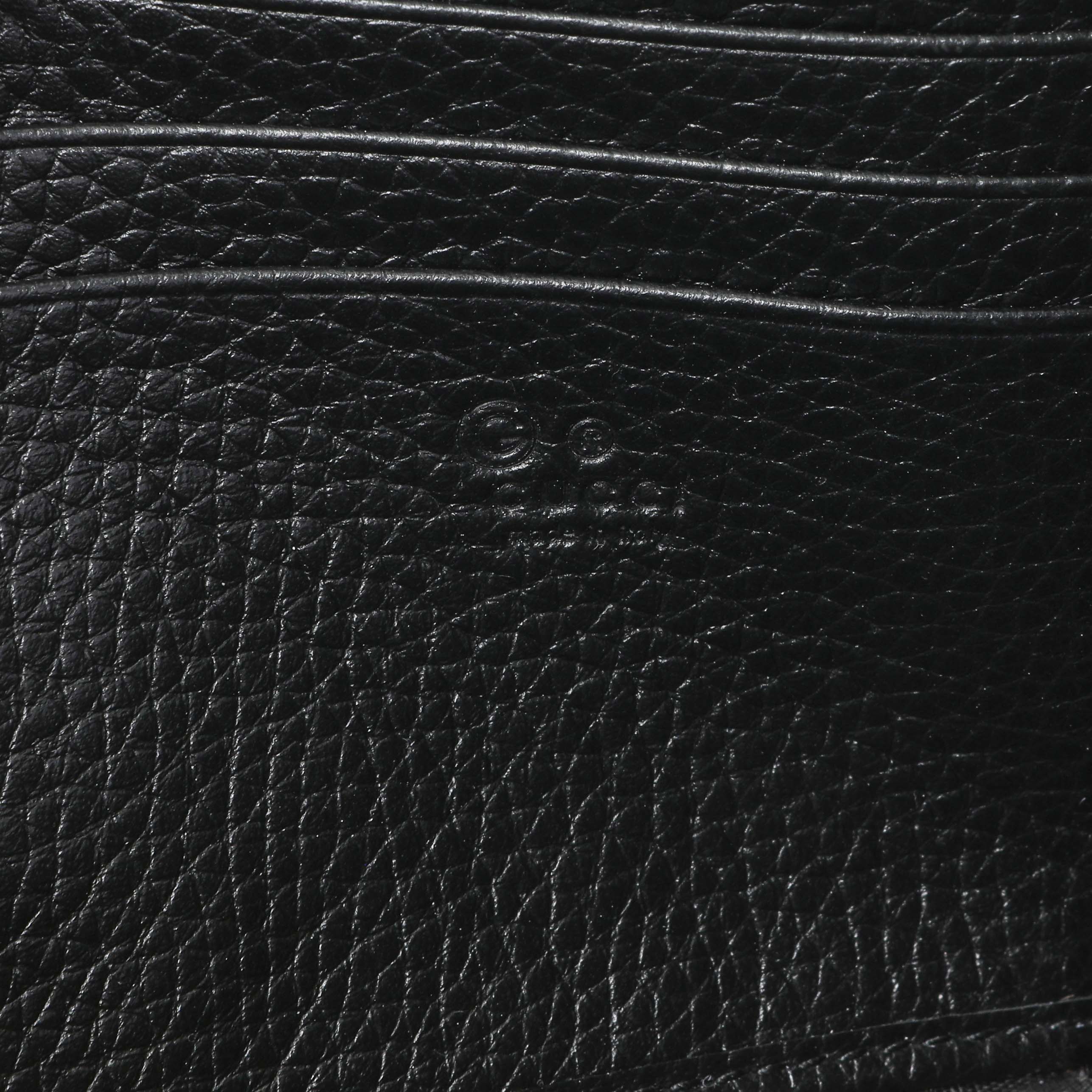 Gucci Black Calfskin GG Marmont Chain Wallet - Image 5