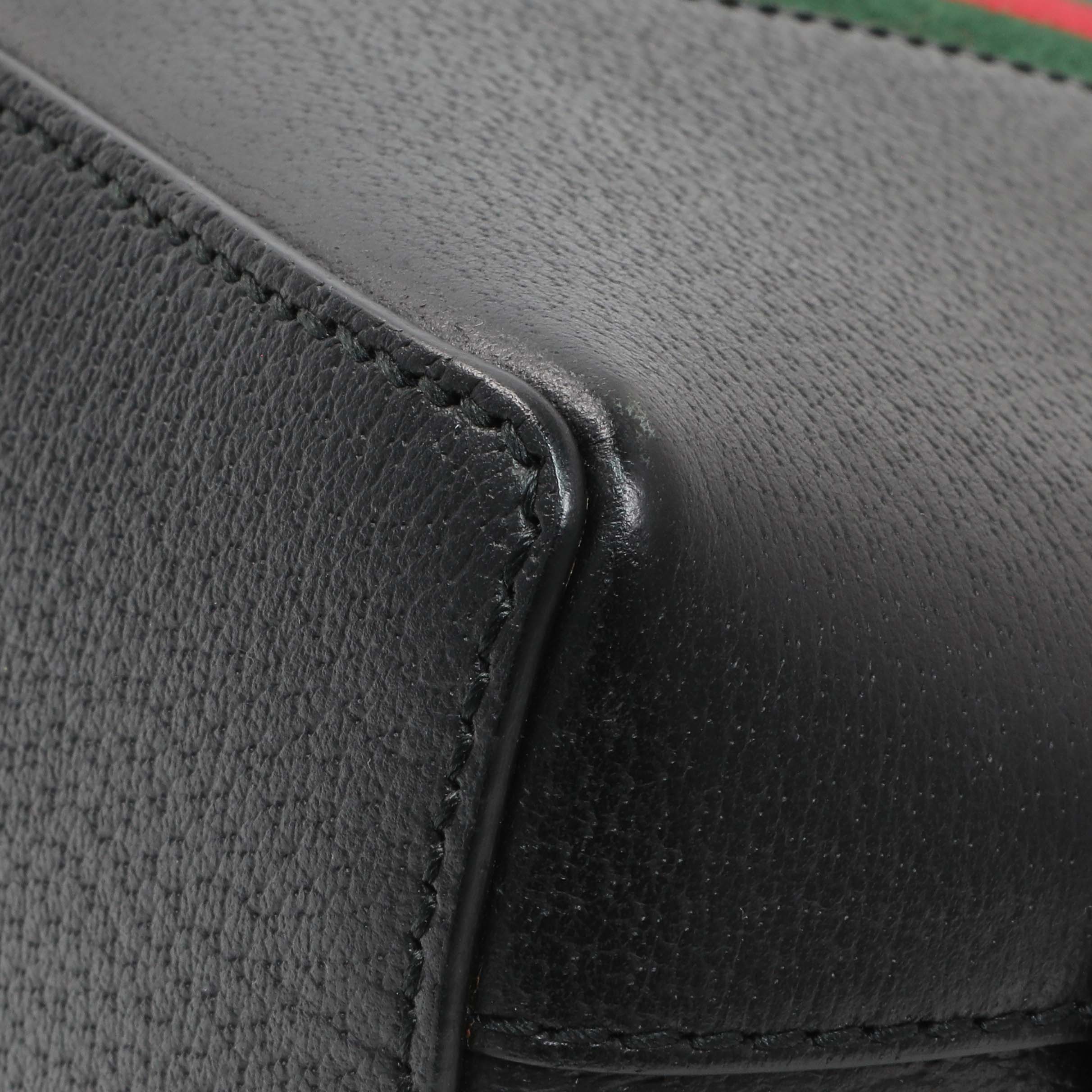 Gucci Black Calfskin GG Web Small Dome Shoulder Bag - Image 5