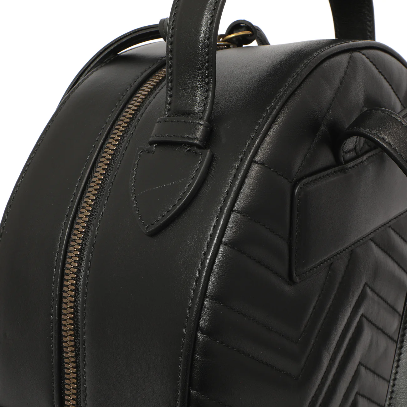 Gucci Black Calfskin Matelasse GG Marmont Backpack - Image 7