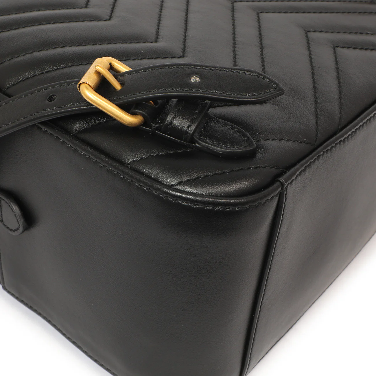 Gucci Black Calfskin Matelasse GG Marmont Backpack - Image 9