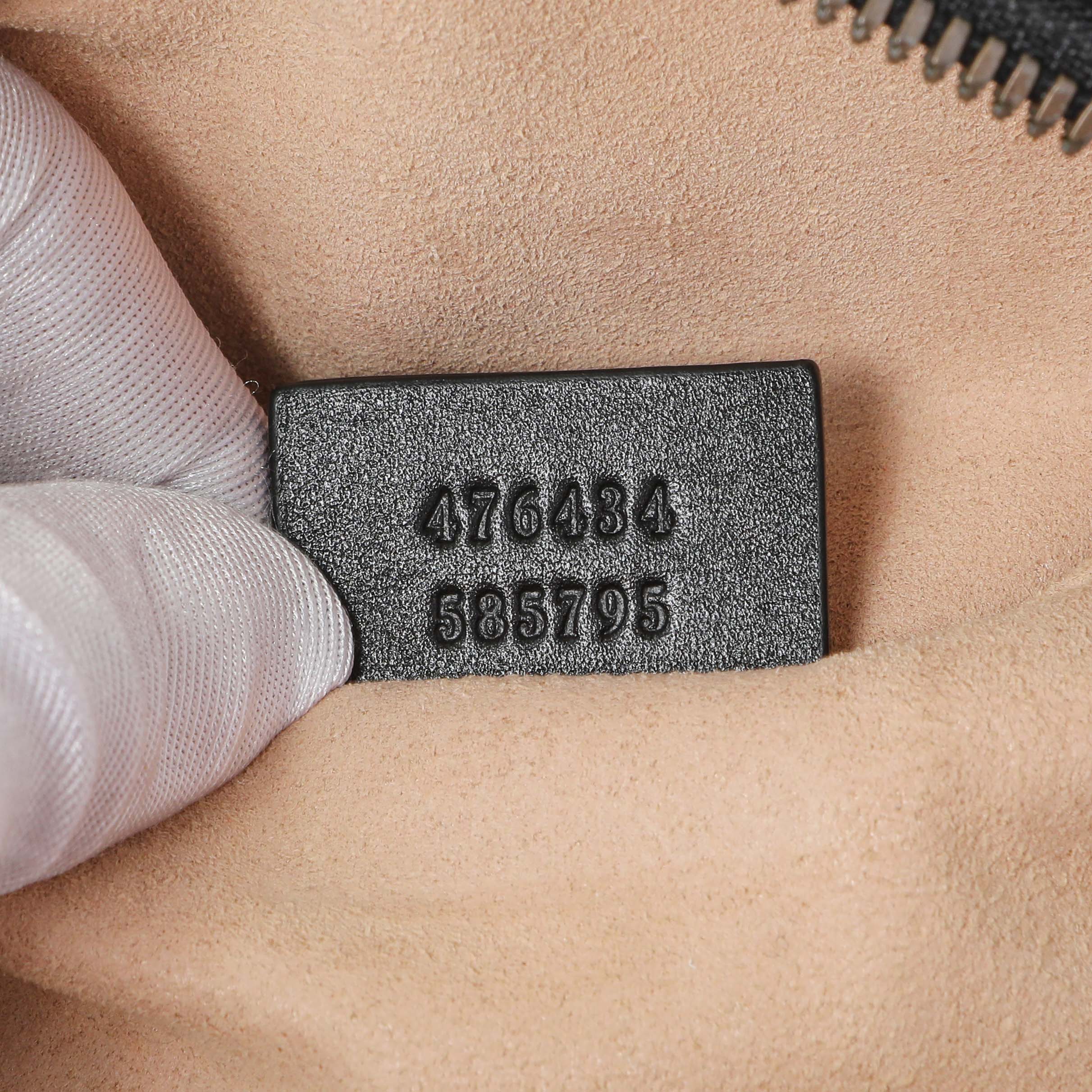 Gucci Black Calfskin Matelasse GG Marmont Belt Bag - Image 6