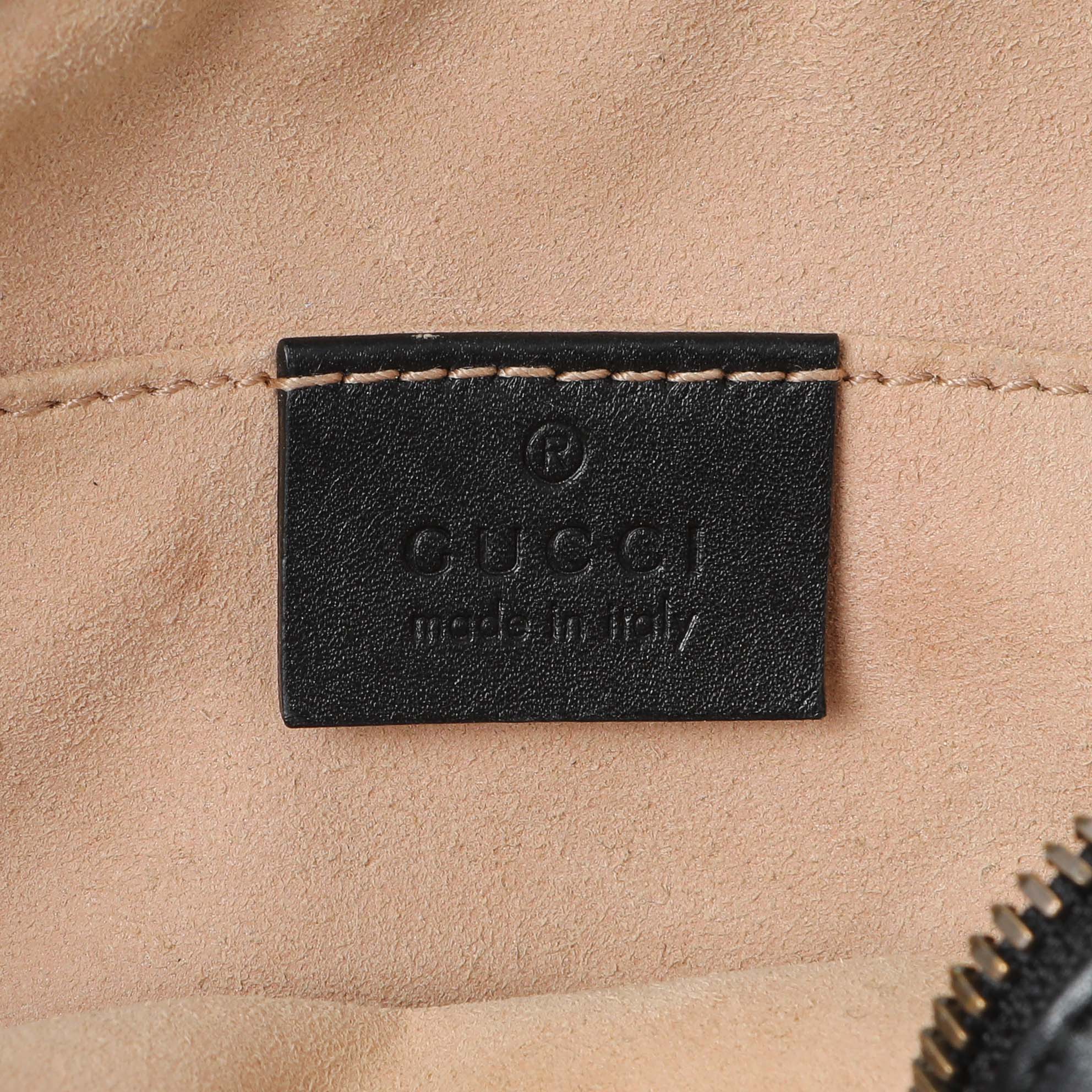 Gucci Black Calfskin Matelasse GG Marmont Belt Bag - Image 5