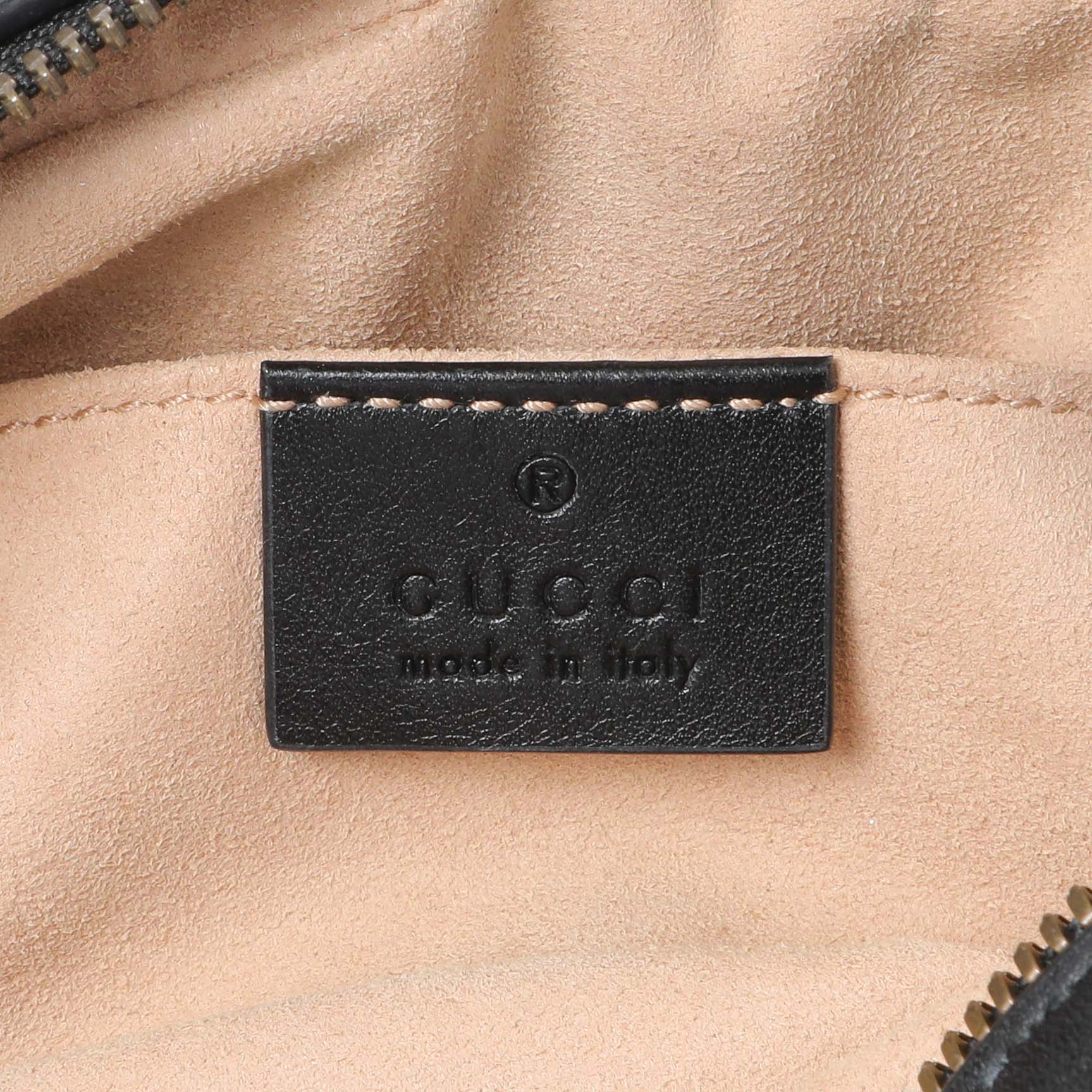 Gucci Black Calfskin Matelasse GG Marmont Belt Bag - Image 5
