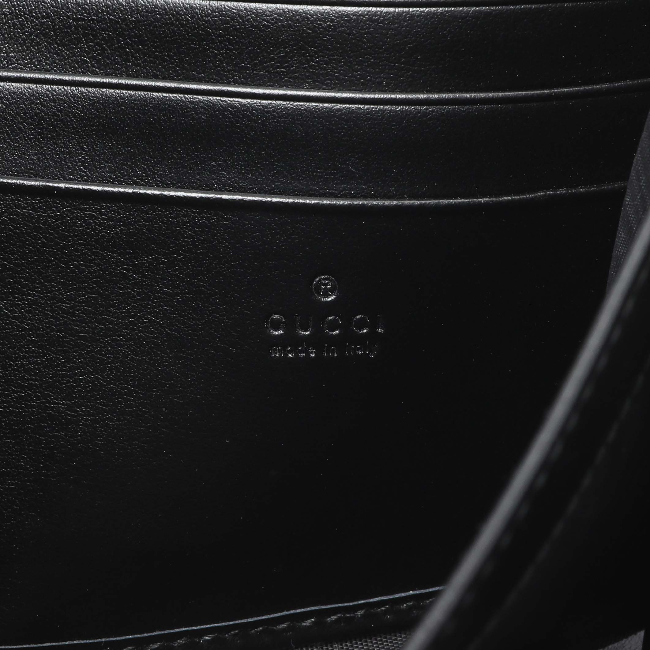 Gucci Black Calfskin Matelasse GG Marmont Chain Wallet - Image 9