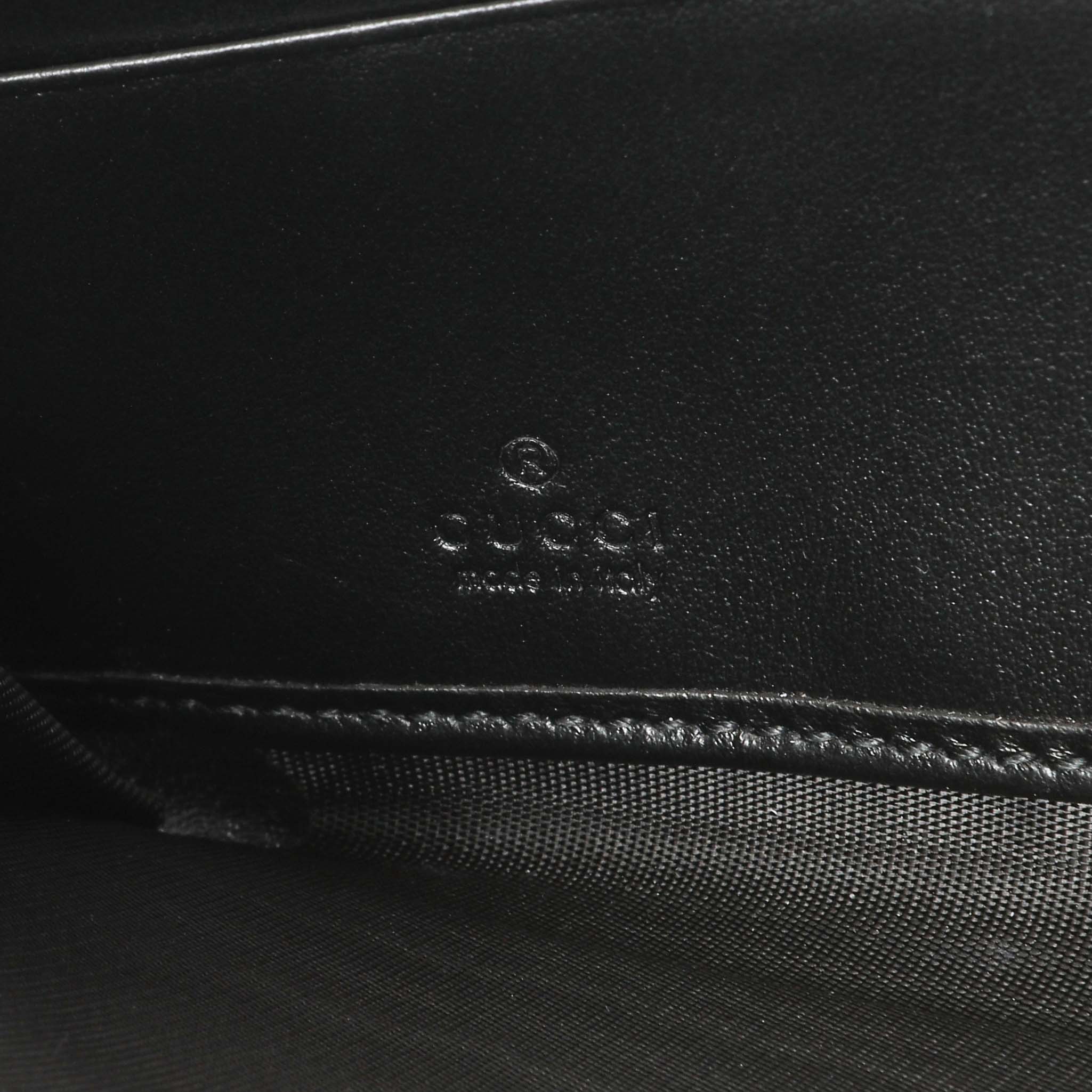 Gucci Black Calfskin Matelasse GG Marmont Zip Around Wallet - Image 5