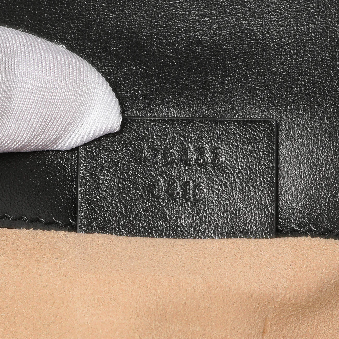 Gucci Black Calfskin Matelasse Super Mini GG Marmont - Image 10